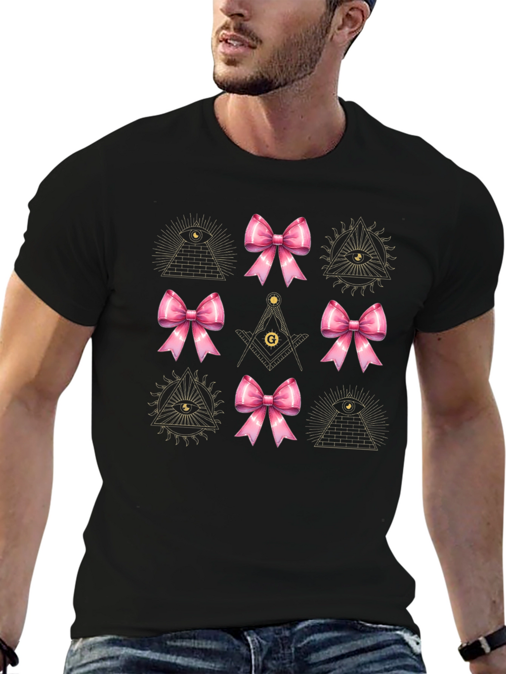 Masonic Bow T-Shirt - All Seeing Eye