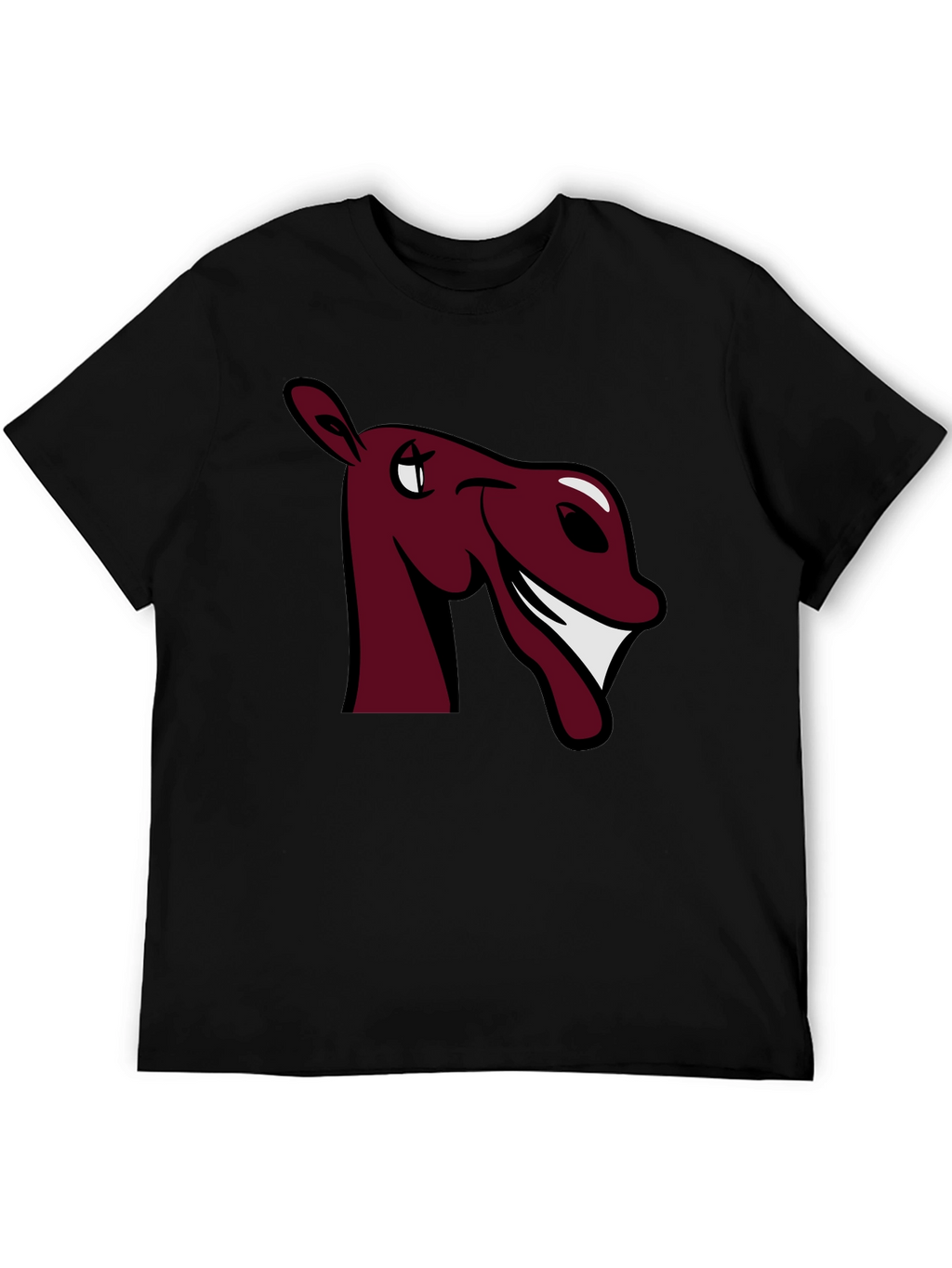 Funny Horse Graphic Tee - Burgundy
