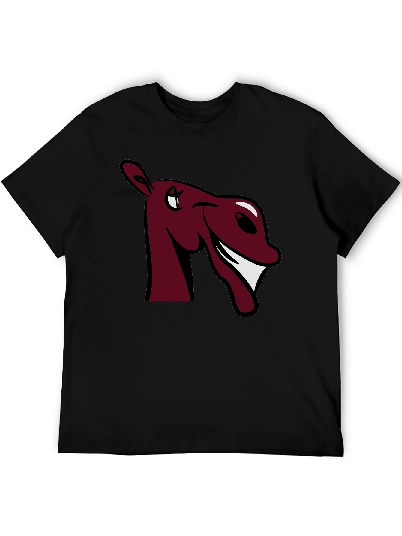 Funny Horse Graphic Tee - Burgundy
