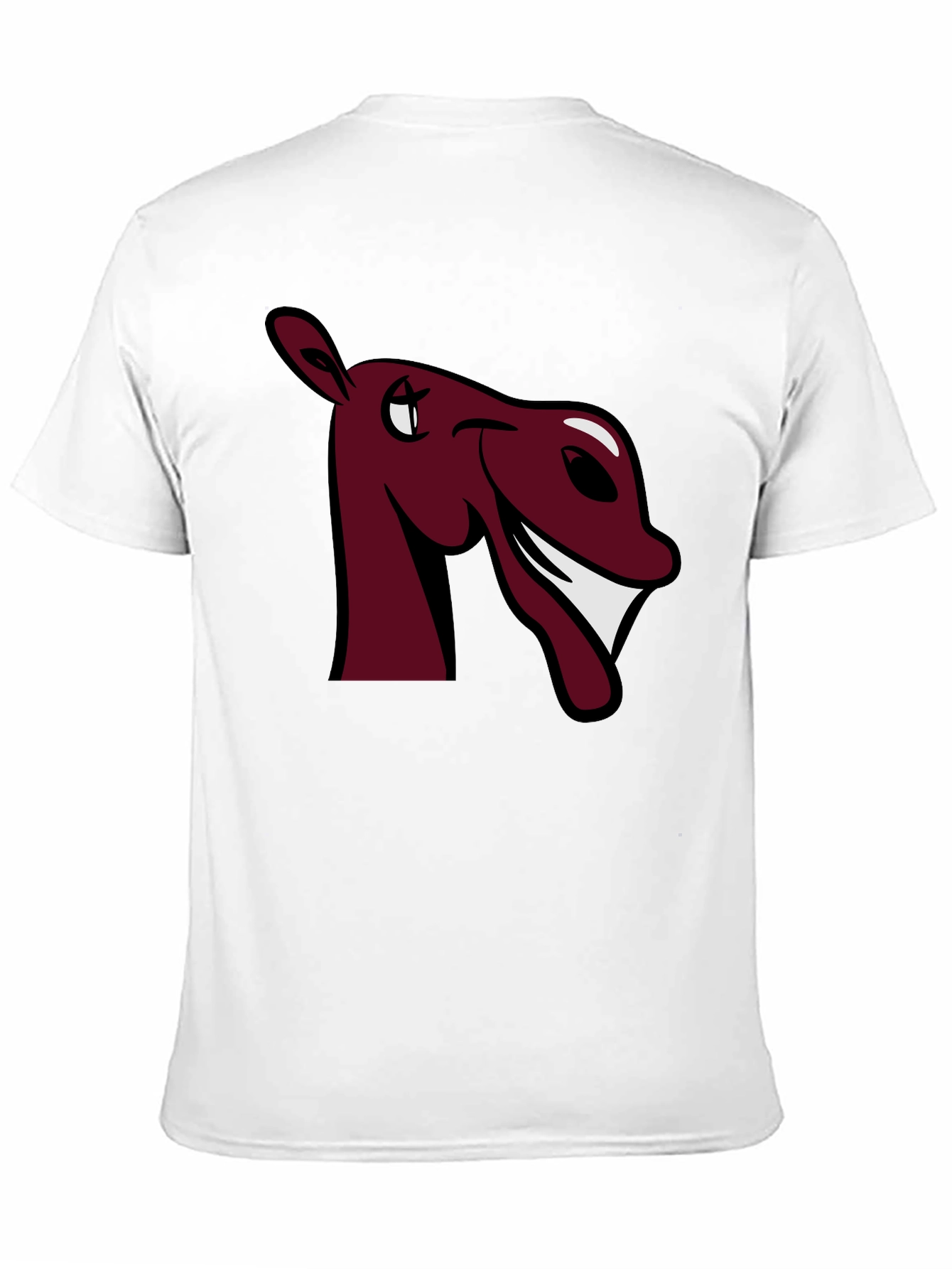 Funny Horse Graphic Tee - Burgundy