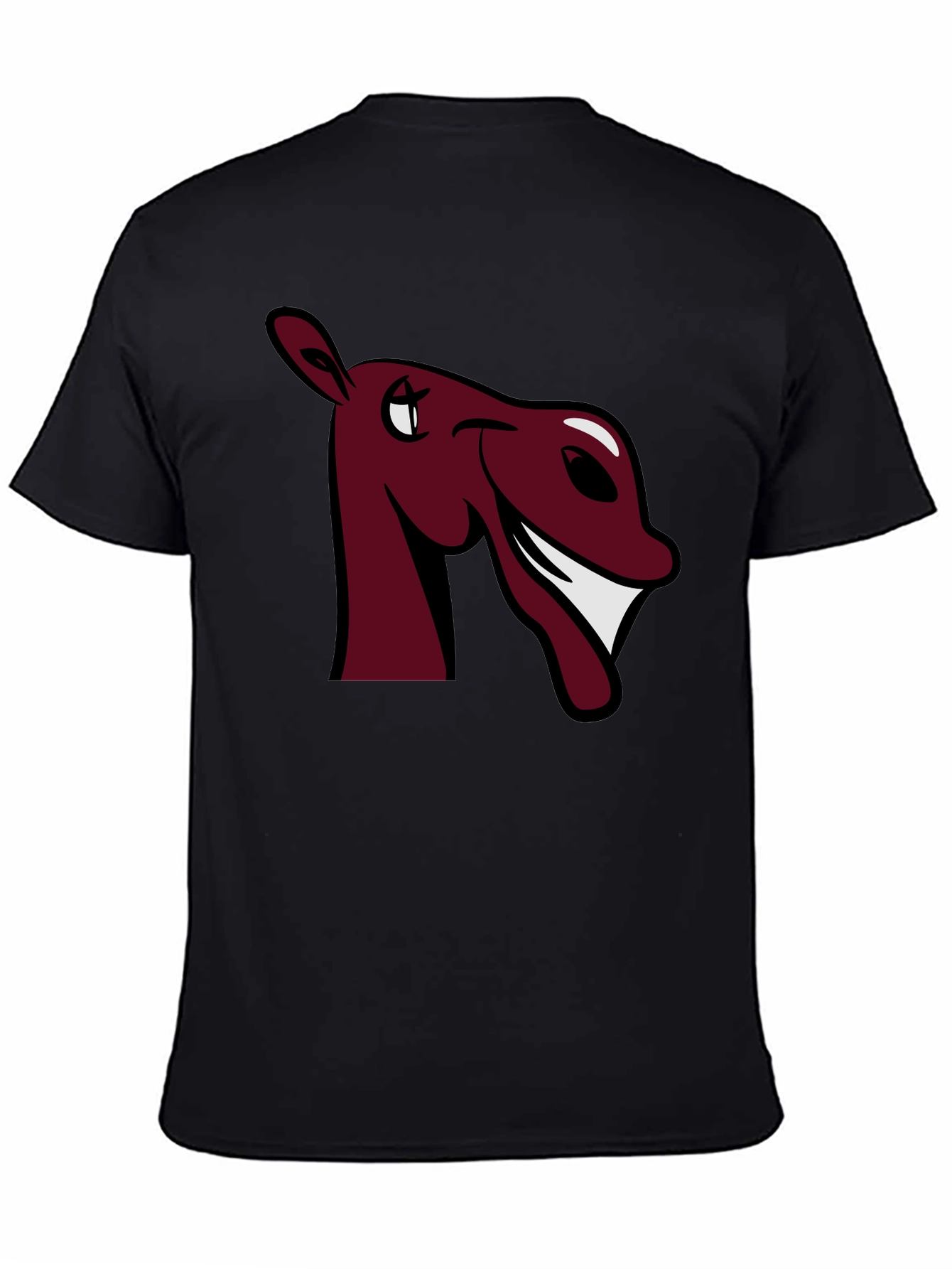 Funny Horse Graphic Tee - Burgundy
