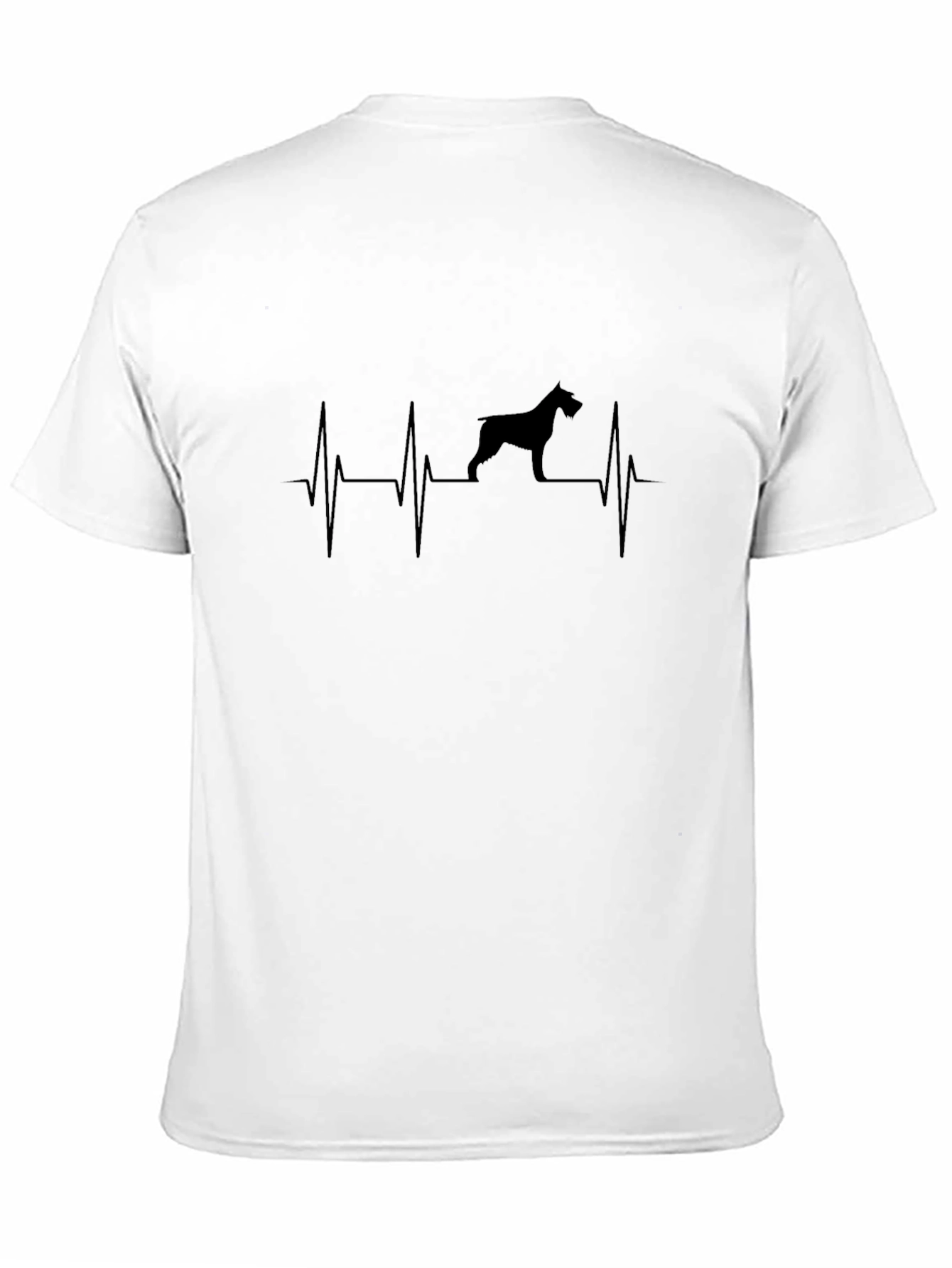 Dog Heartbeat T-Shirt - Black