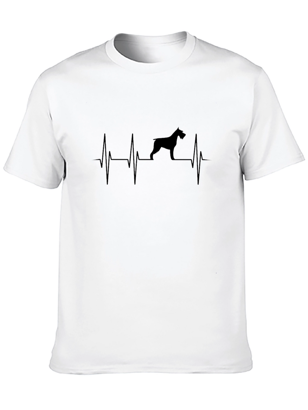 Dog Heartbeat T-Shirt - Black
