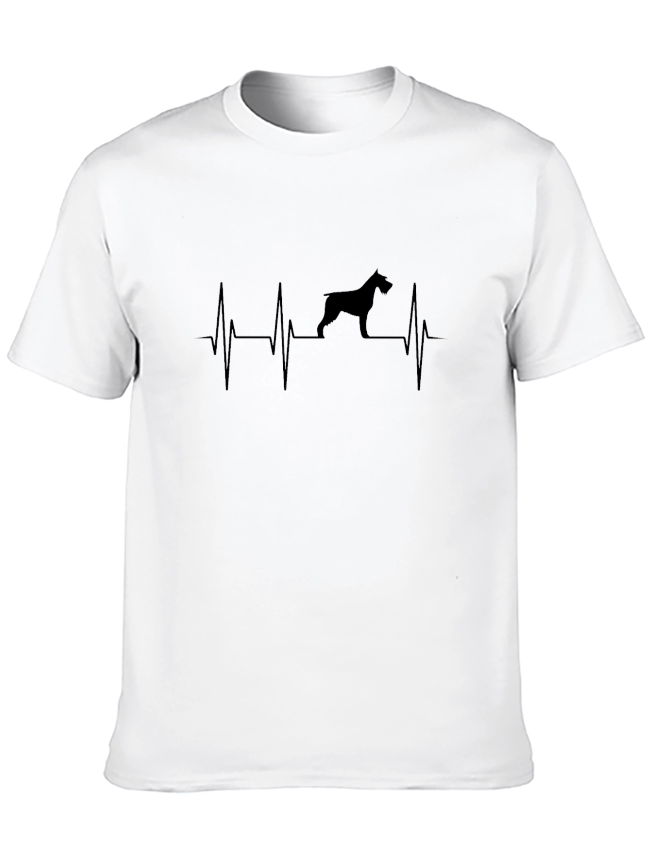 Dog Heartbeat T-Shirt - Black