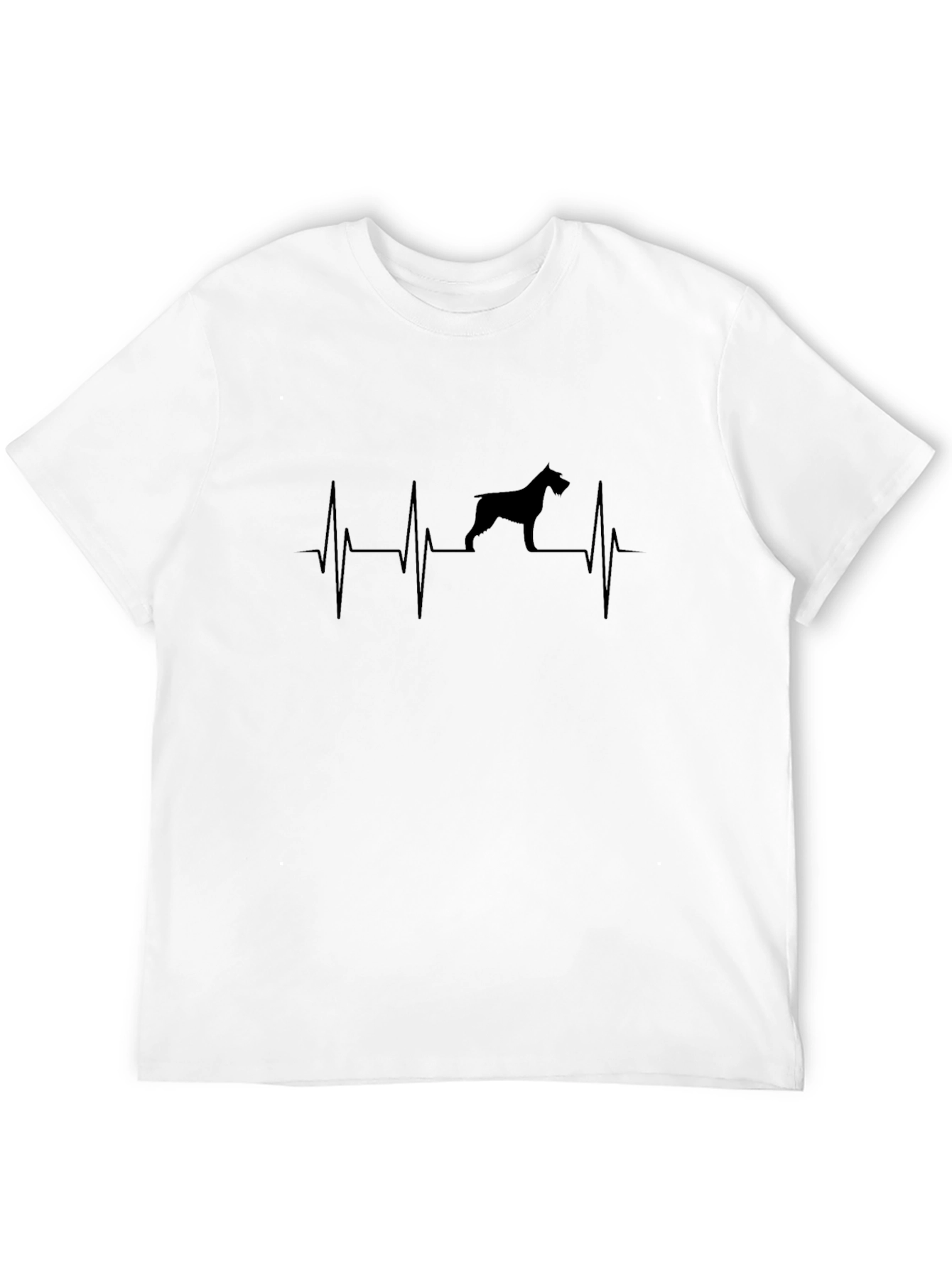 Dog Heartbeat T-Shirt - Black