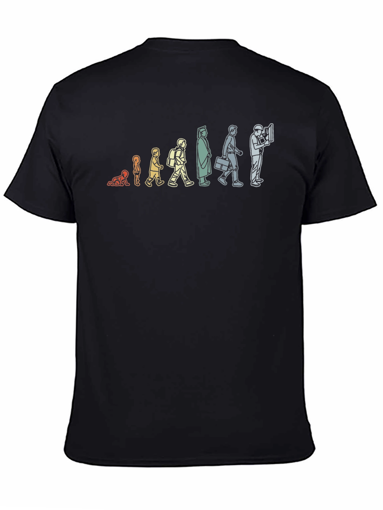 Evolution of Work T-Shirt - Black Crew Neck