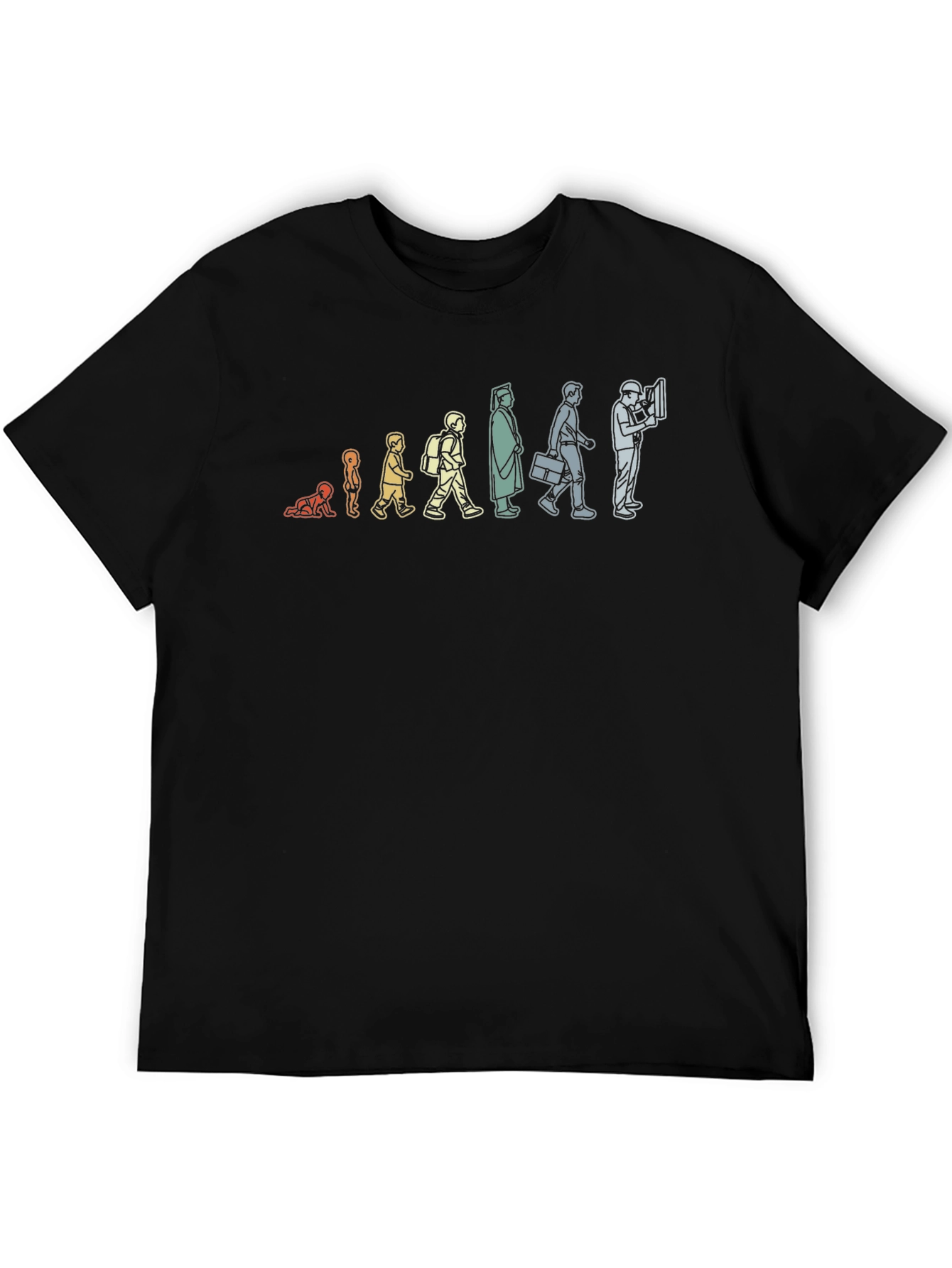 Evolution of Work T-Shirt - Black Crew Neck