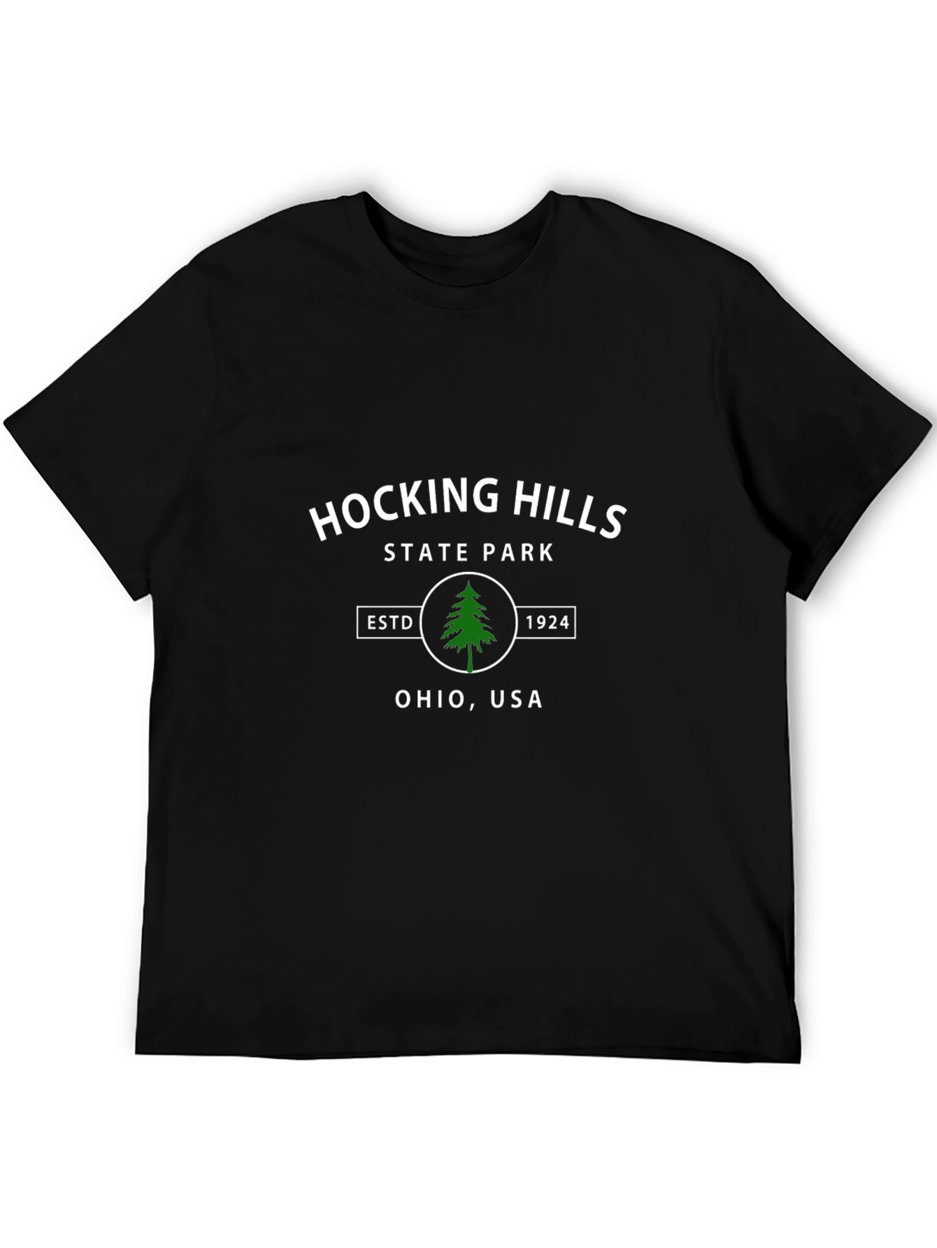 Hocking Hills State Park Black Tee