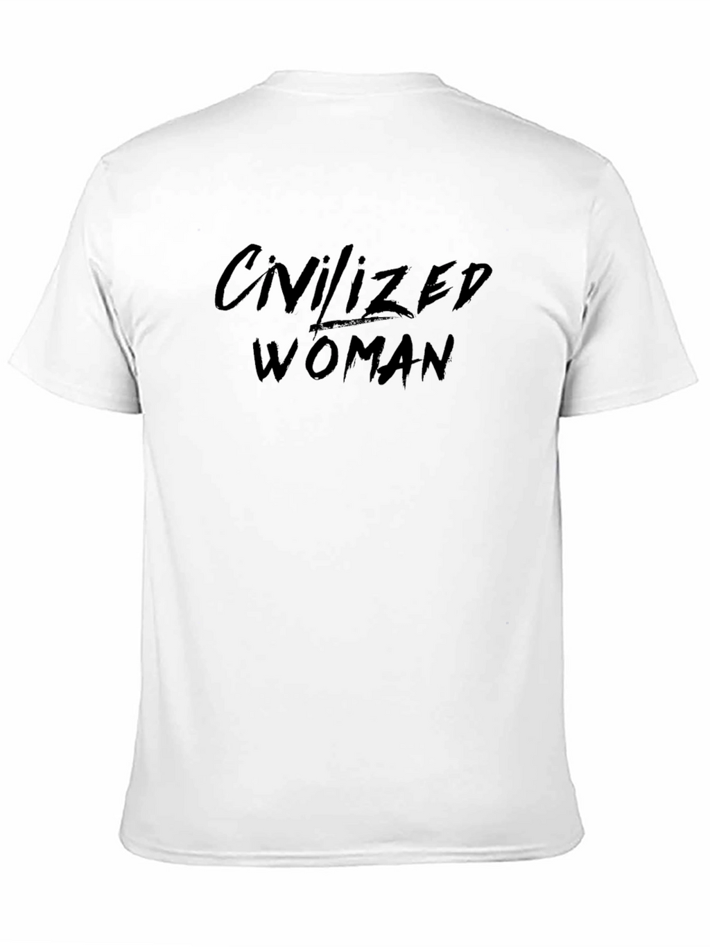 Civilized Woman Black Graphic T-Shirt