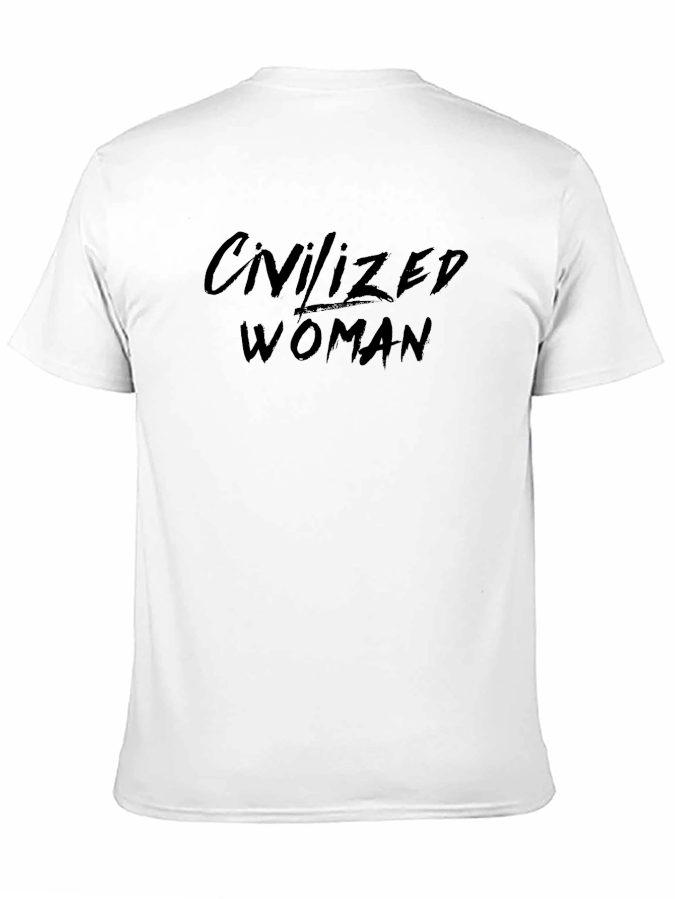 Civilized Woman Black Graphic T-Shirt