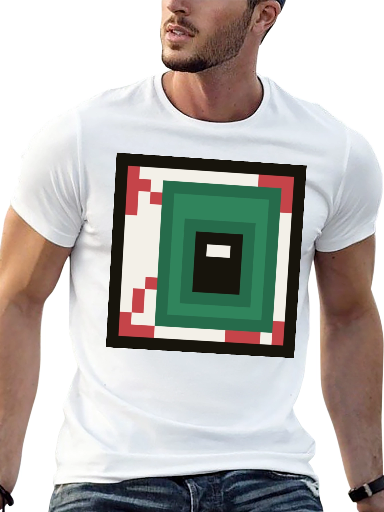 Pixel Eye Graphic Tee - Gamer Style Shirt