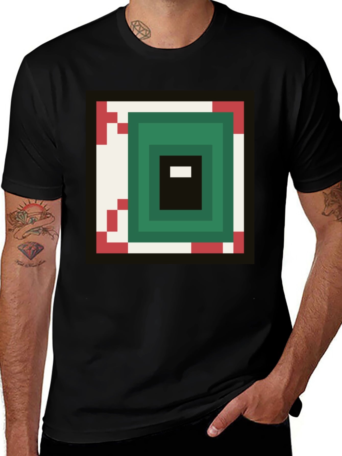 Pixel Eye Graphic Tee - Gamer Style Shirt