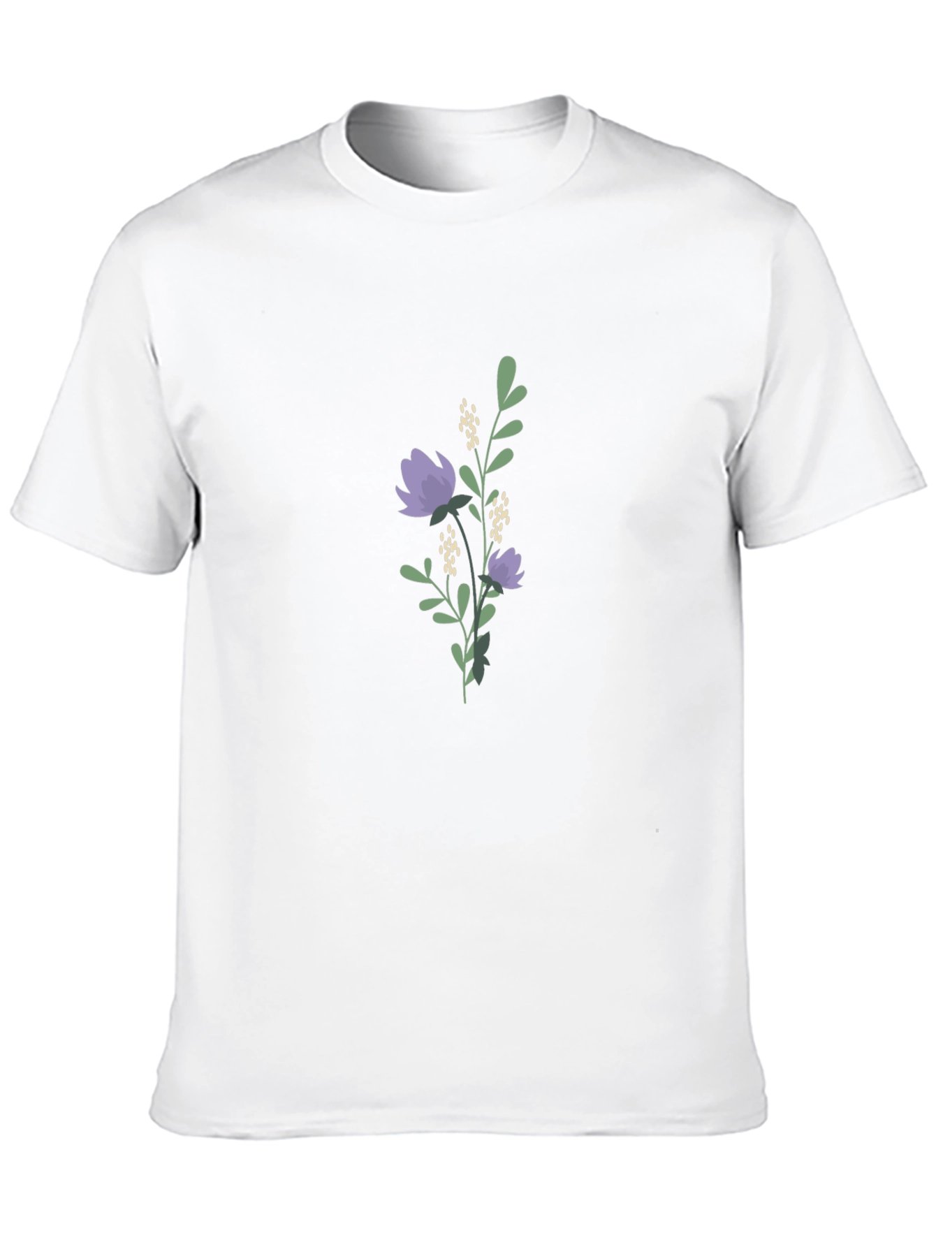Floral Print Black T-Shirt