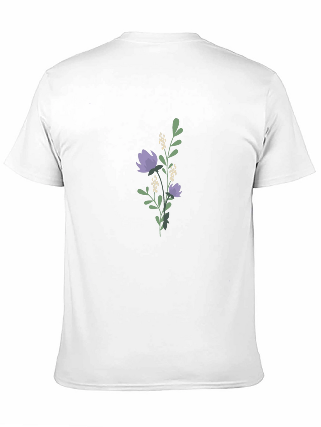 Floral Print Black T-Shirt