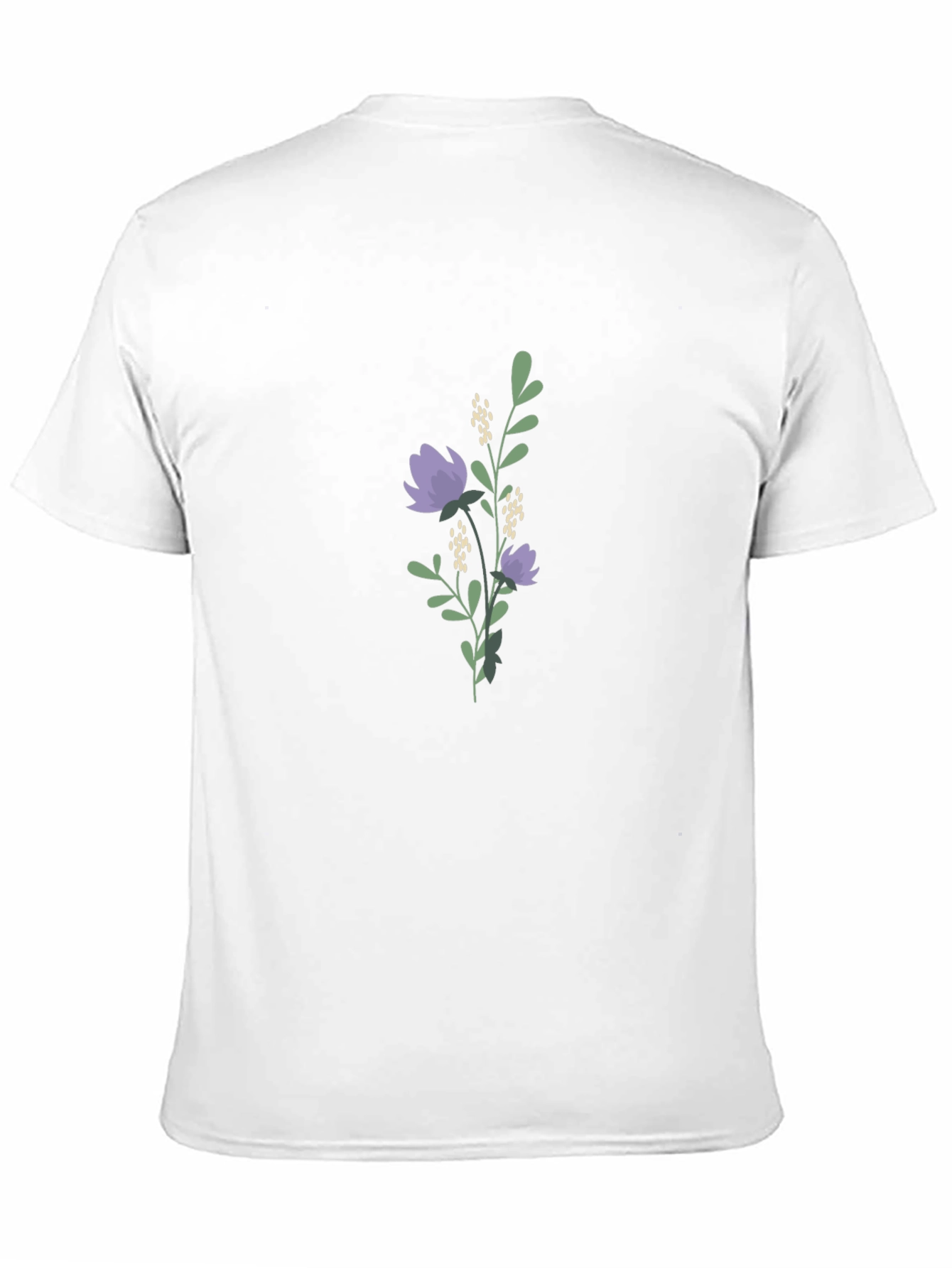 Floral Print Black T-Shirt