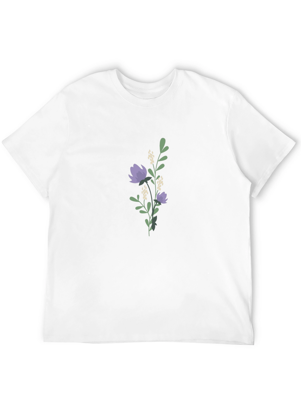 Floral Print Black T-Shirt