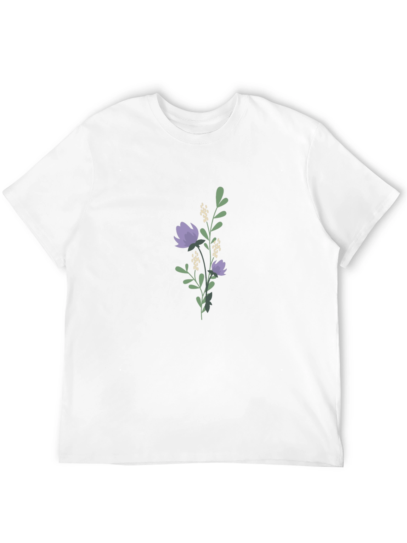 Floral Print Black T-Shirt