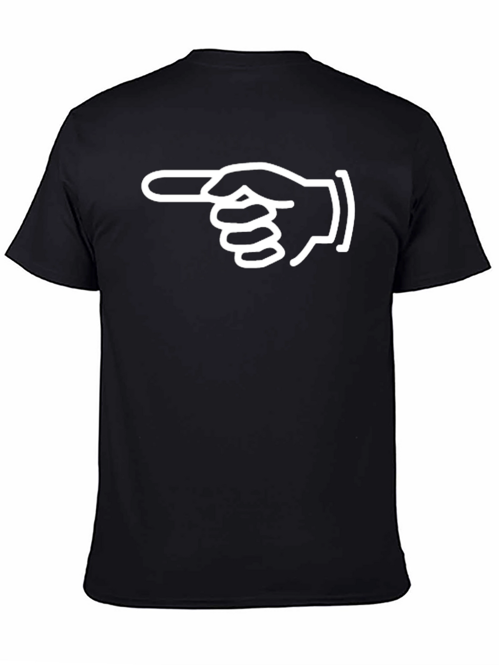 Pointing Hand Graphic Tee - Unisex Black T-Shirt