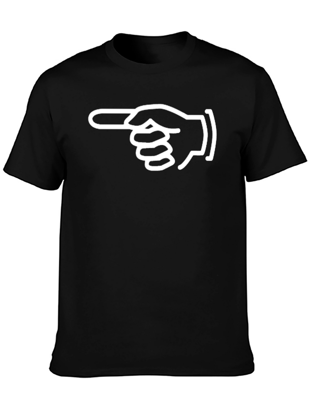 Pointing Hand Graphic Tee - Unisex Black T-Shirt