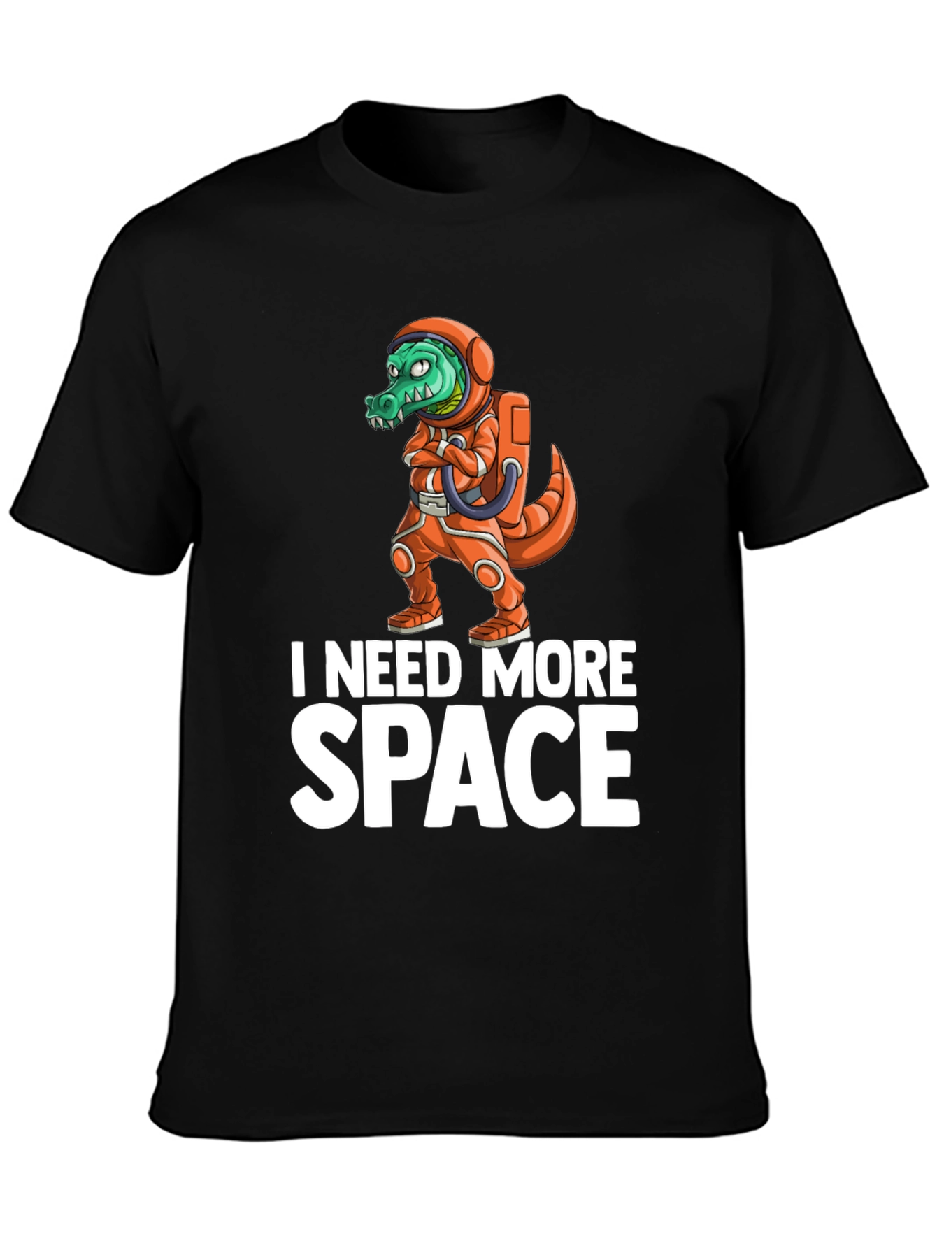I Need More Space Crocodile Astronaut T-Shirt