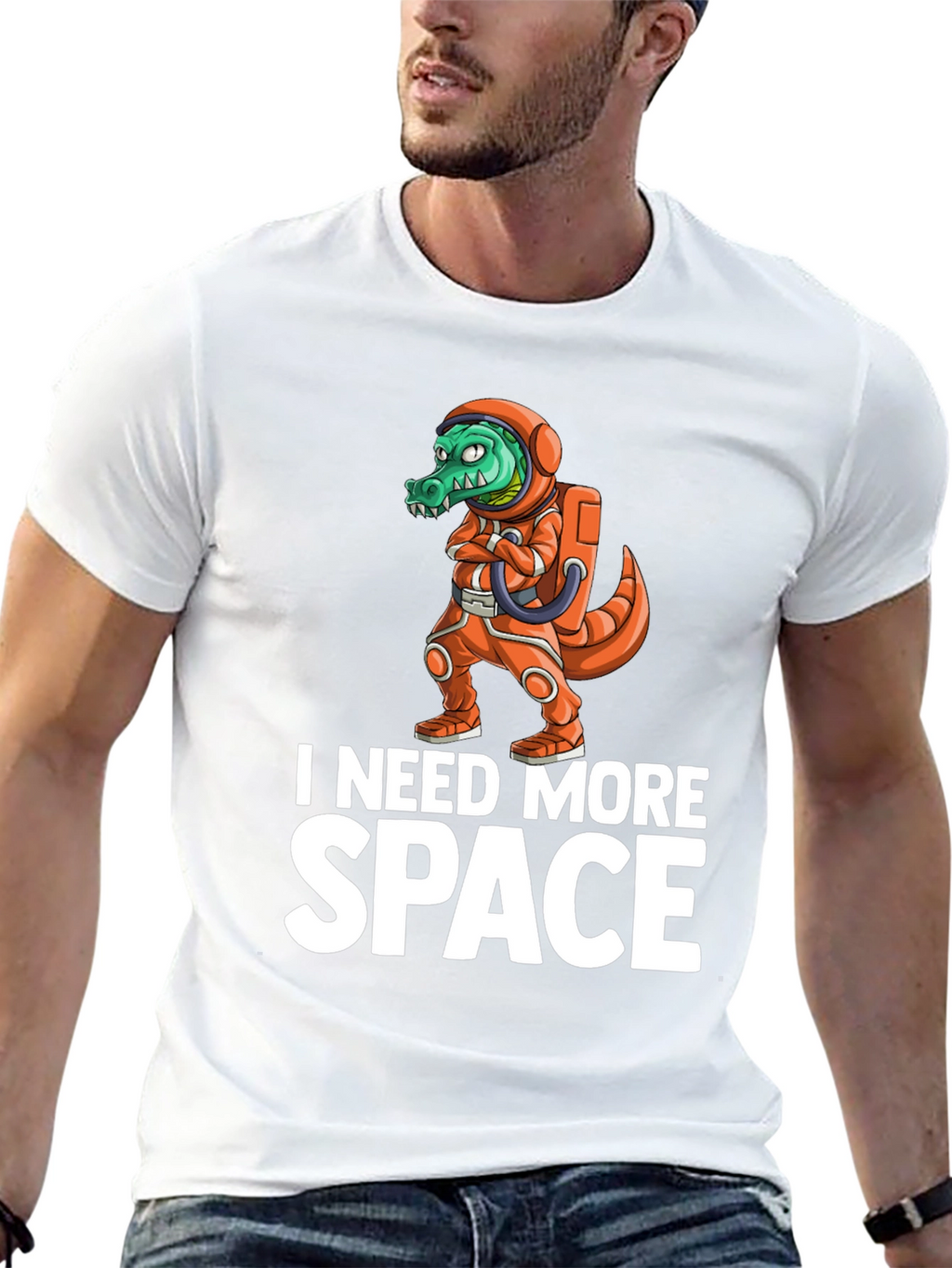 I Need More Space Crocodile Astronaut T-Shirt