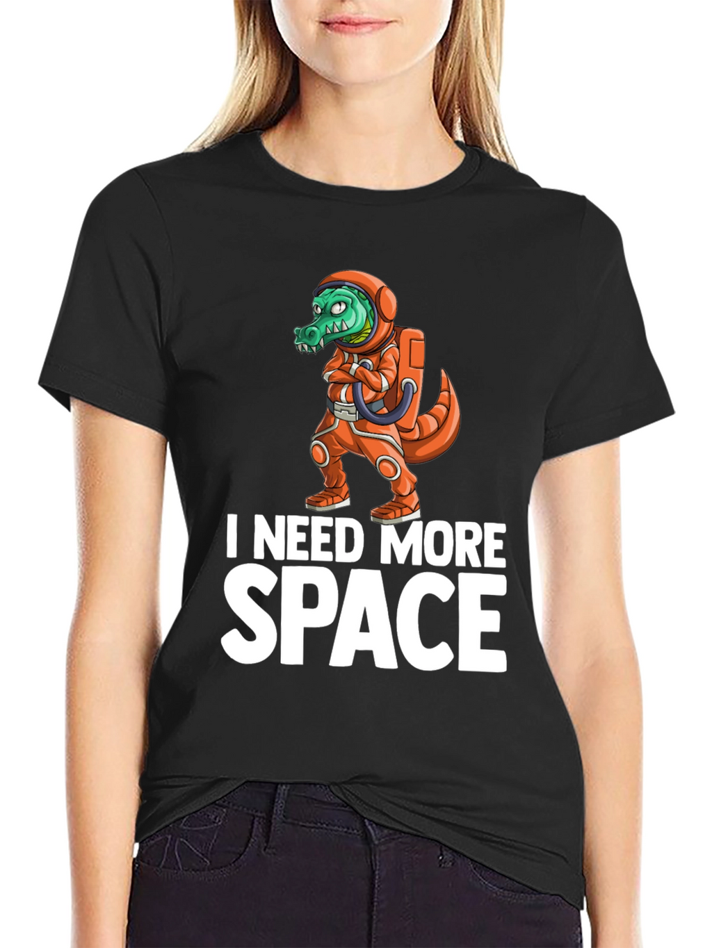 I Need More Space Crocodile Astronaut T-Shirt