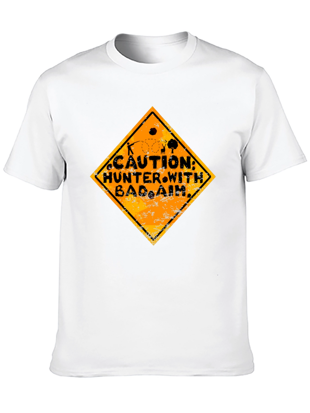 Caution Hunter with Bad Aim Graphic Tee