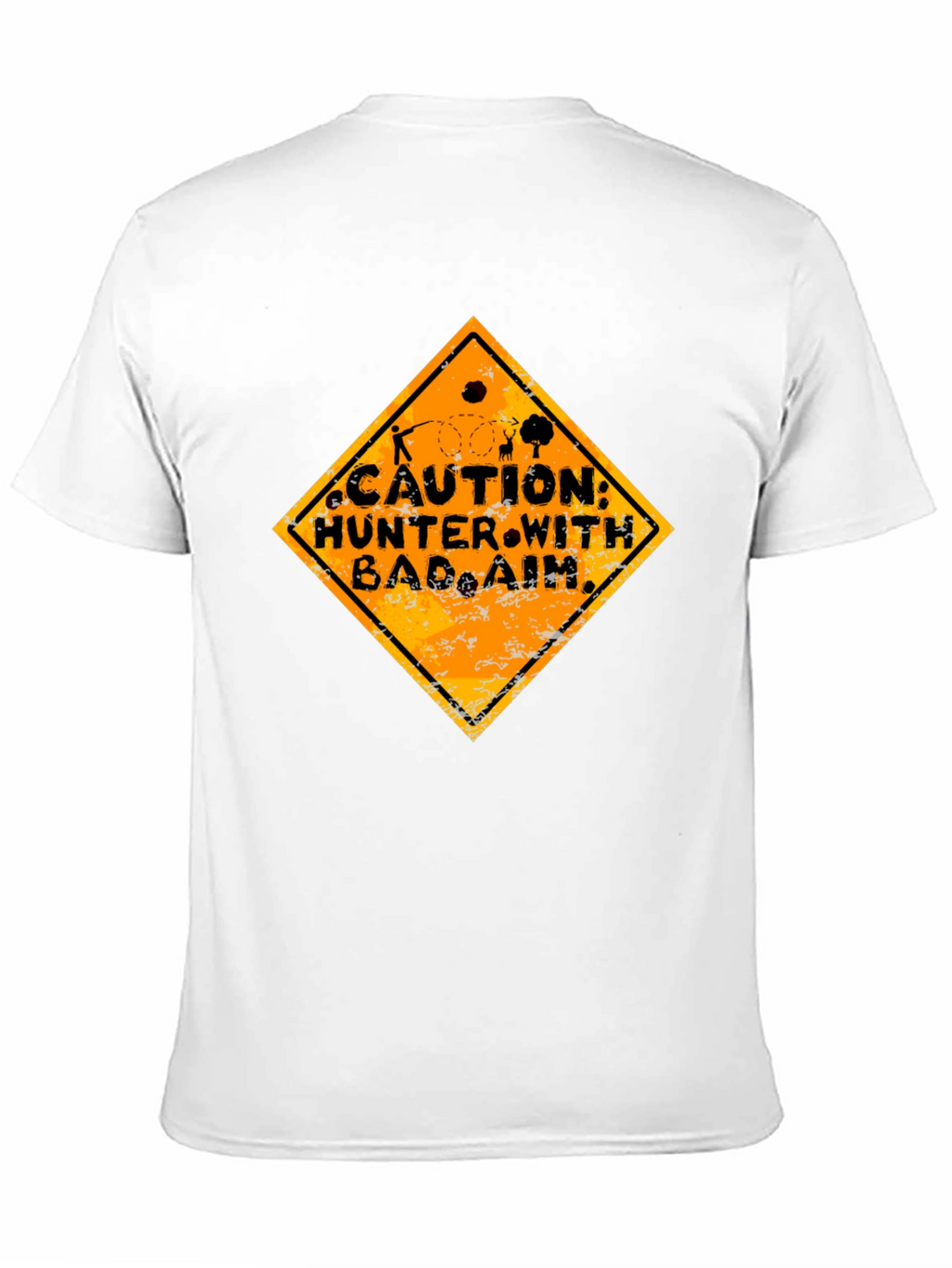 Caution Hunter with Bad Aim Graphic Tee