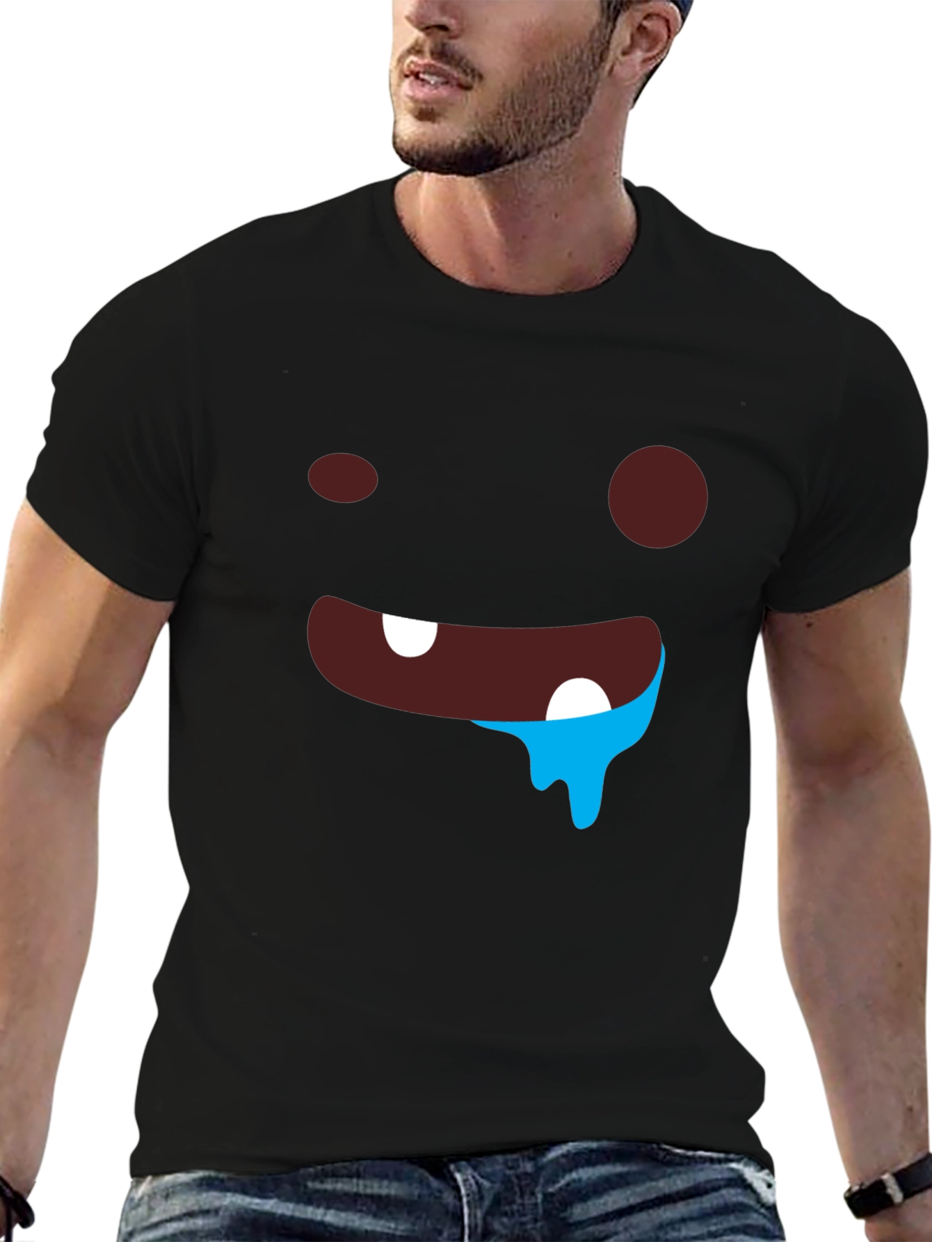 Funny Face Graphic Print T-Shirt