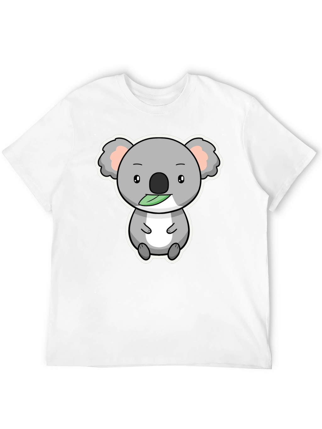 Cute Koala Bear Graphic T-Shirt - Black