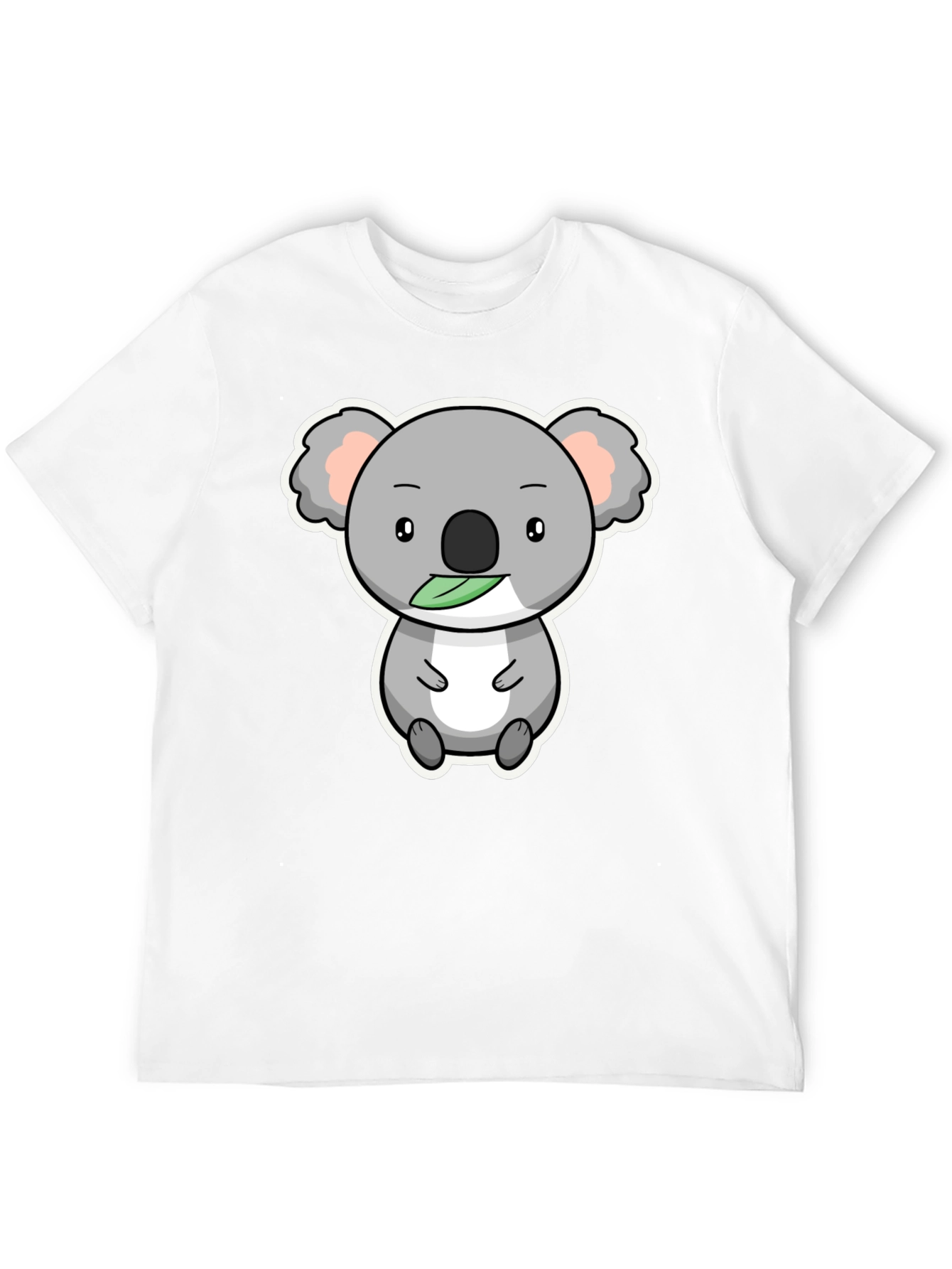Cute Koala Bear Graphic T-Shirt - Black