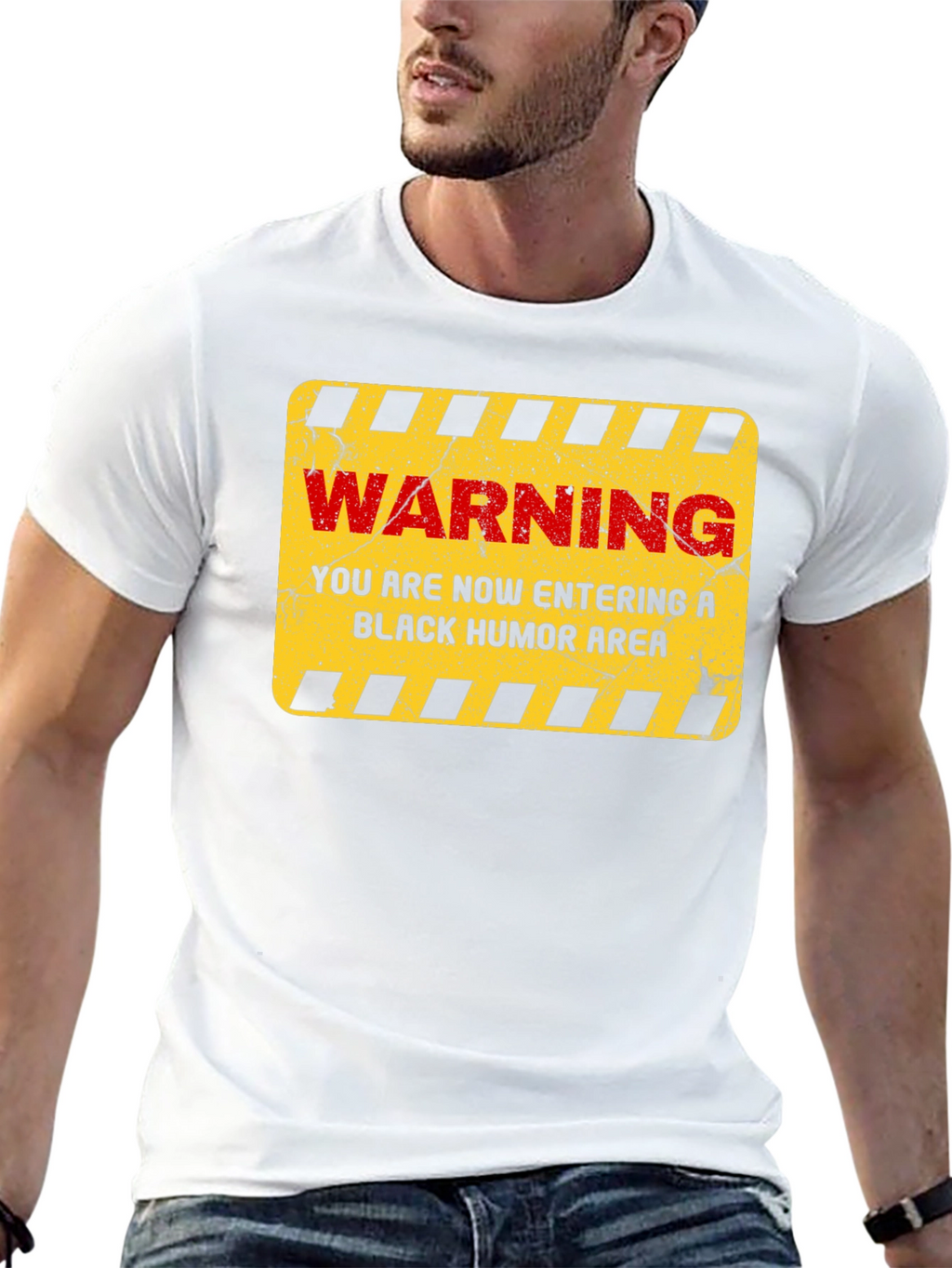Warning Black Humor Area T-Shirt