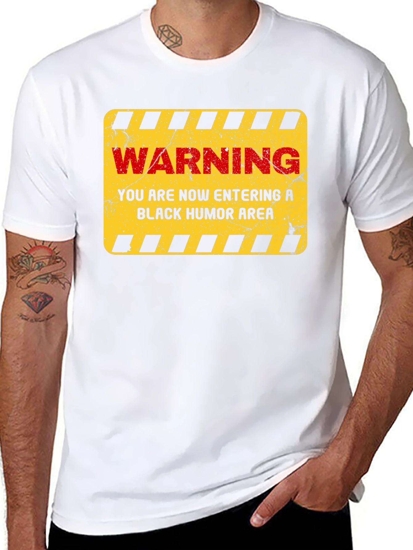 Warning Black Humor Area T-Shirt