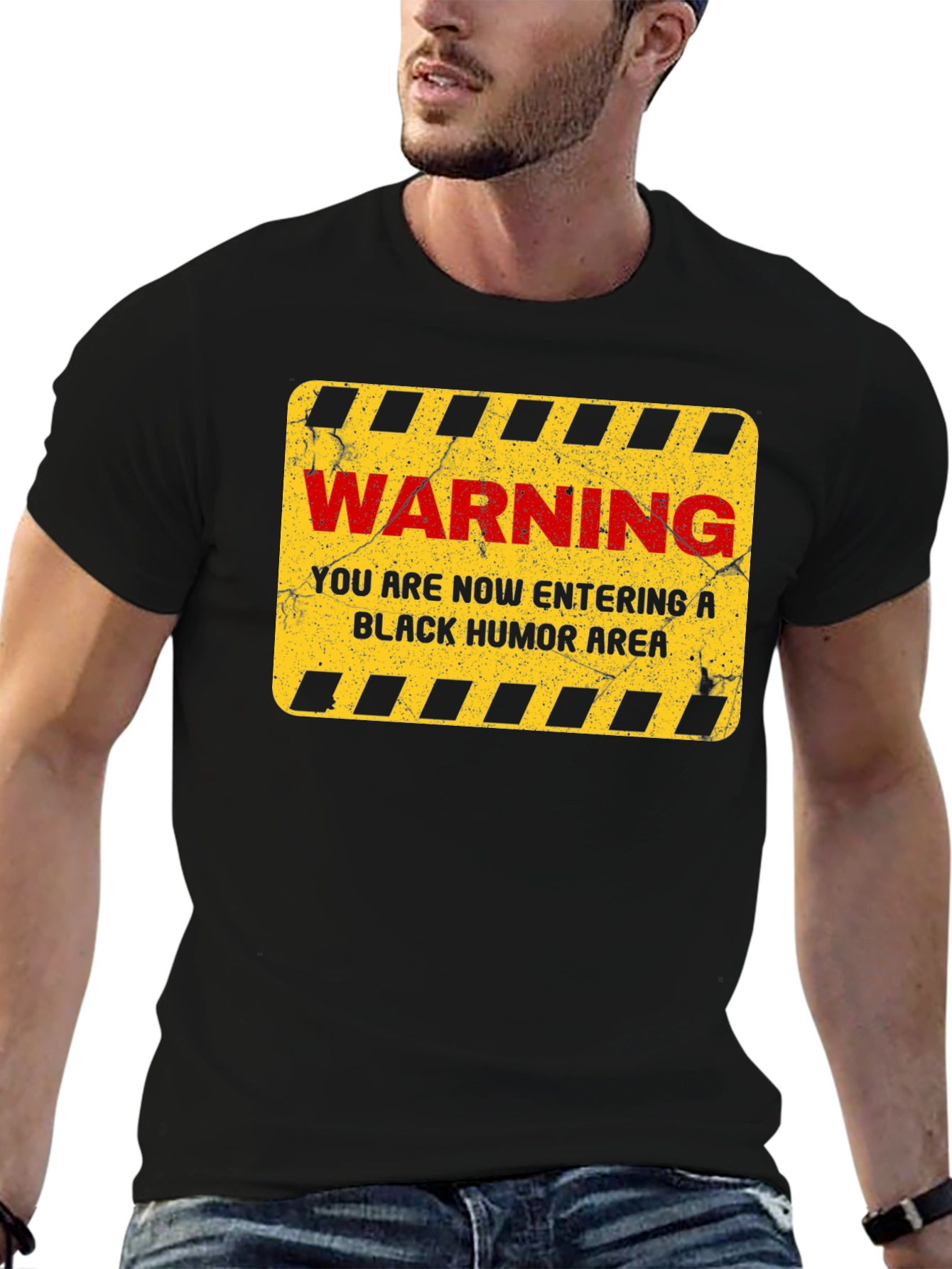 Warning Black Humor Area T-Shirt