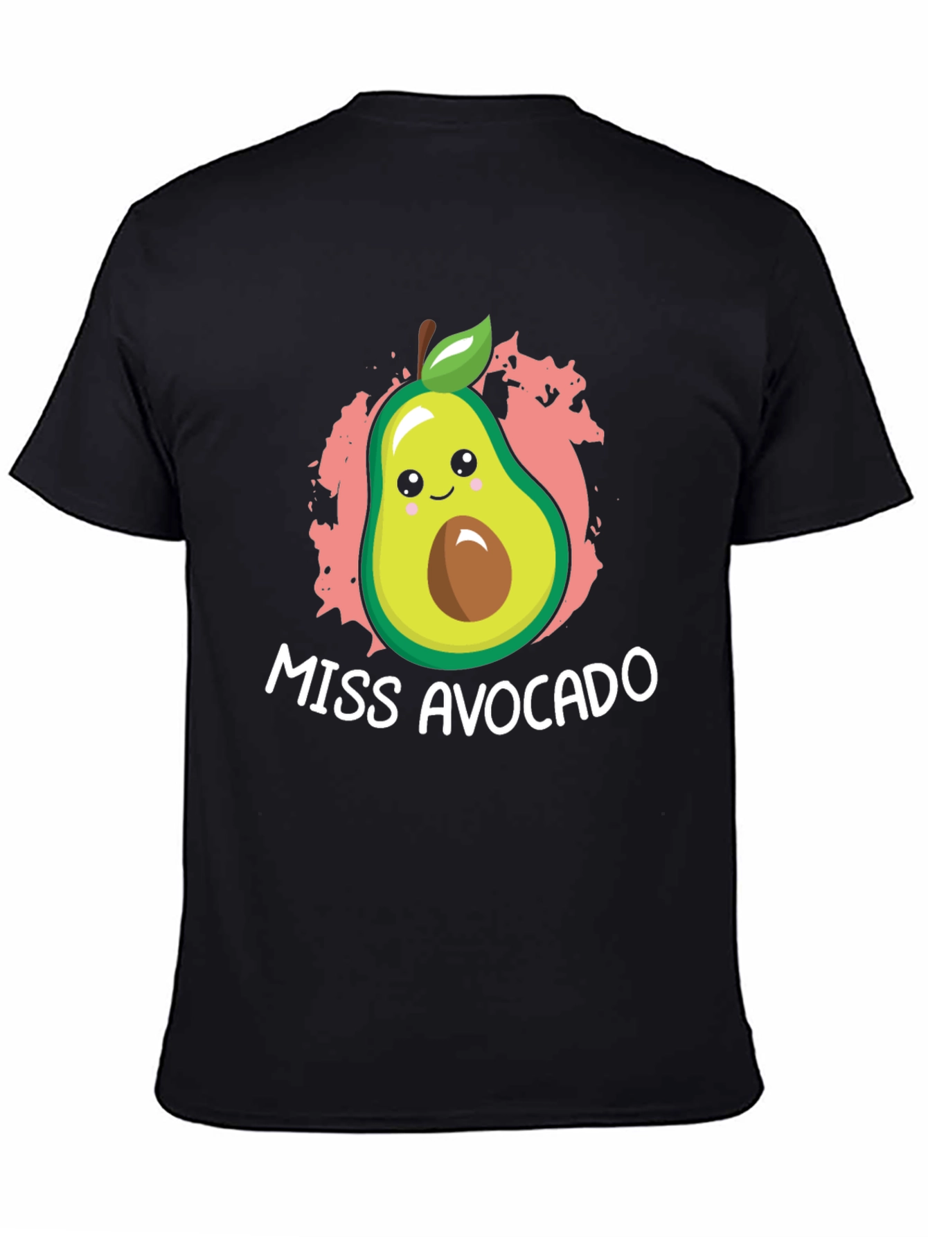 Miss Avocado Graphic Tee - Fun & Unique Black T-Shirt