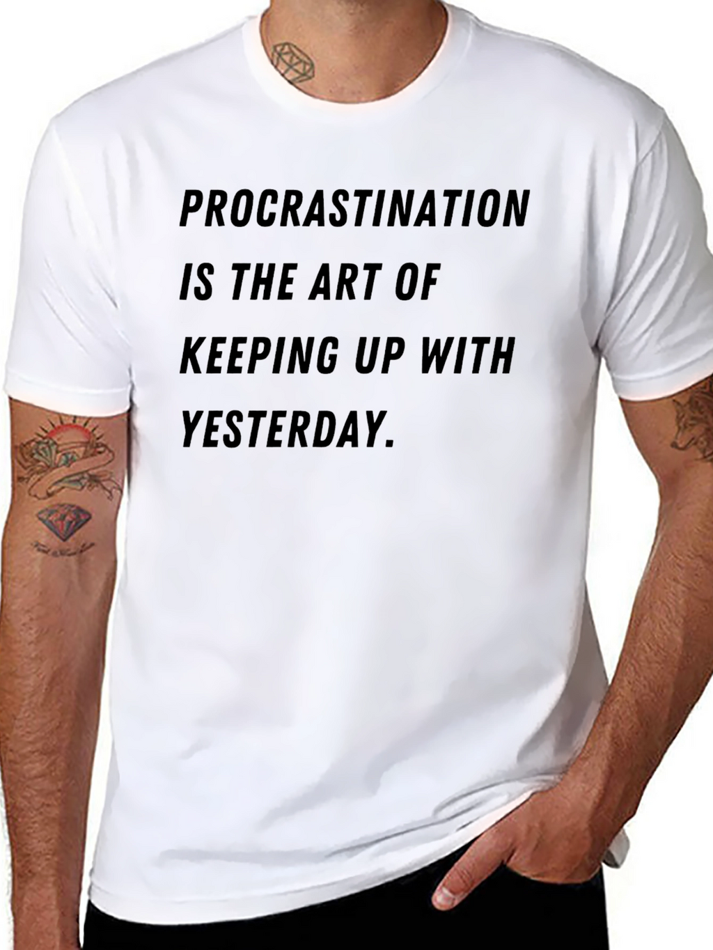 Procrastination Art T-Shirt - Humorous Graphic Tee