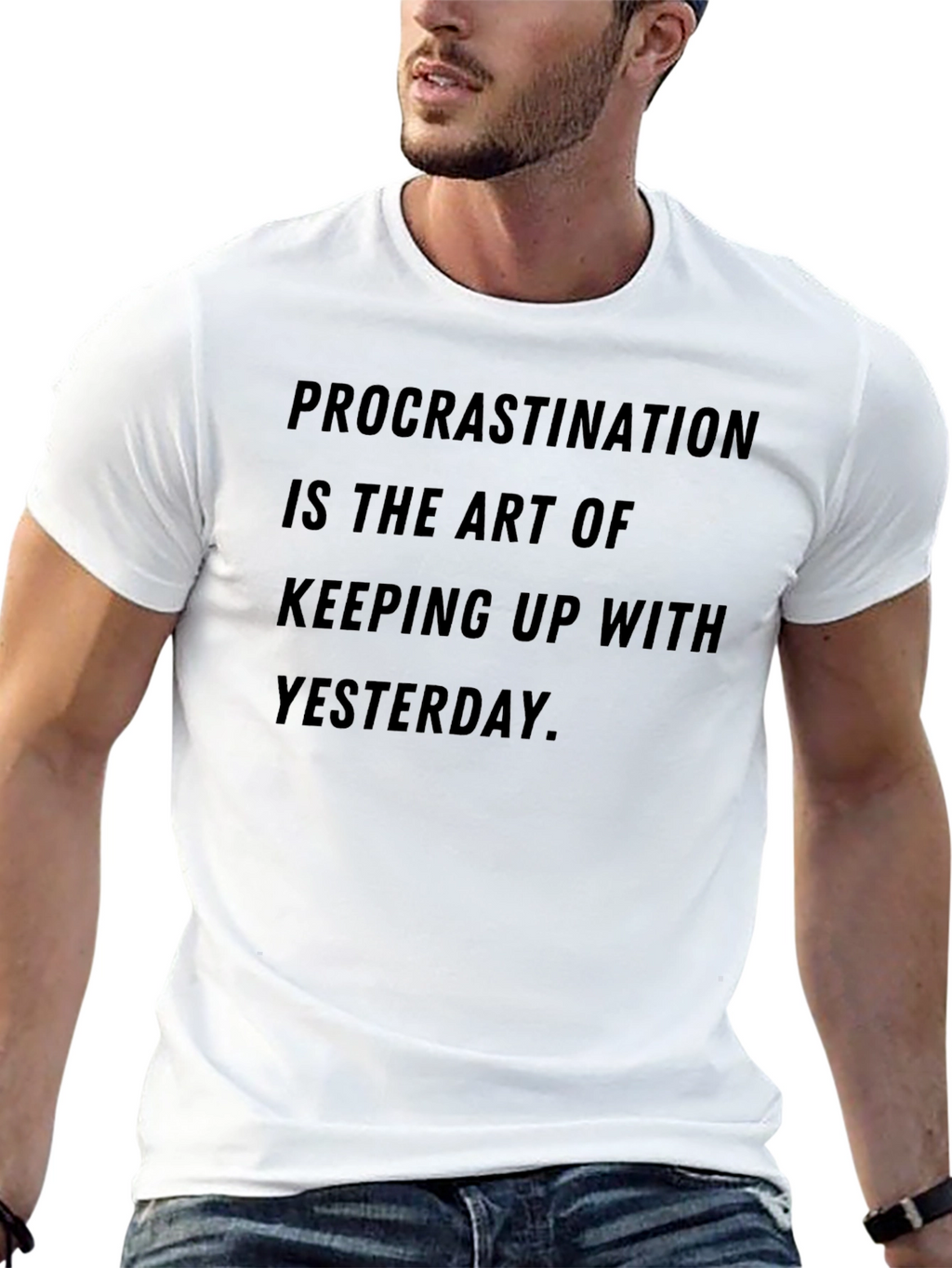 Procrastination Art T-Shirt - Humorous Graphic Tee
