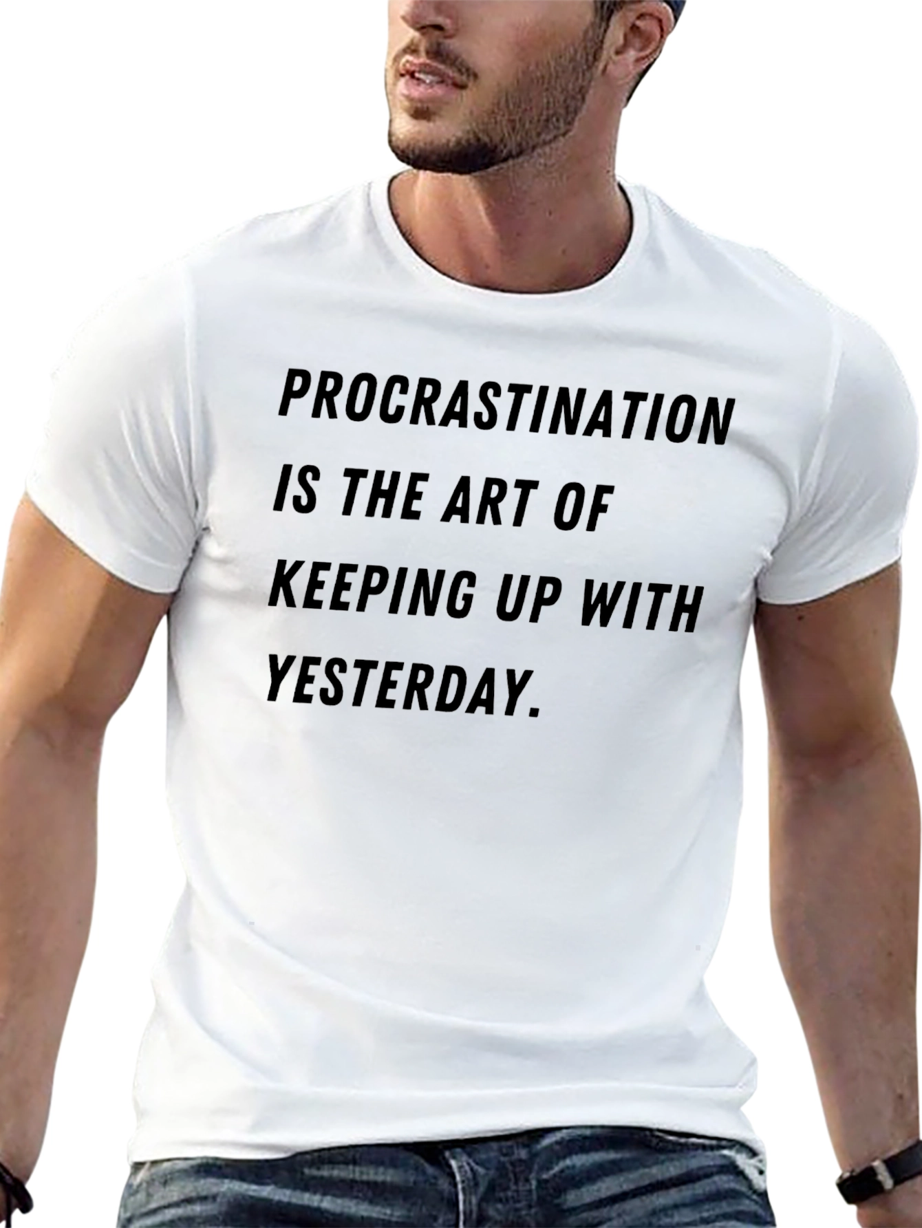 Procrastination Art T-Shirt - Humorous Graphic Tee