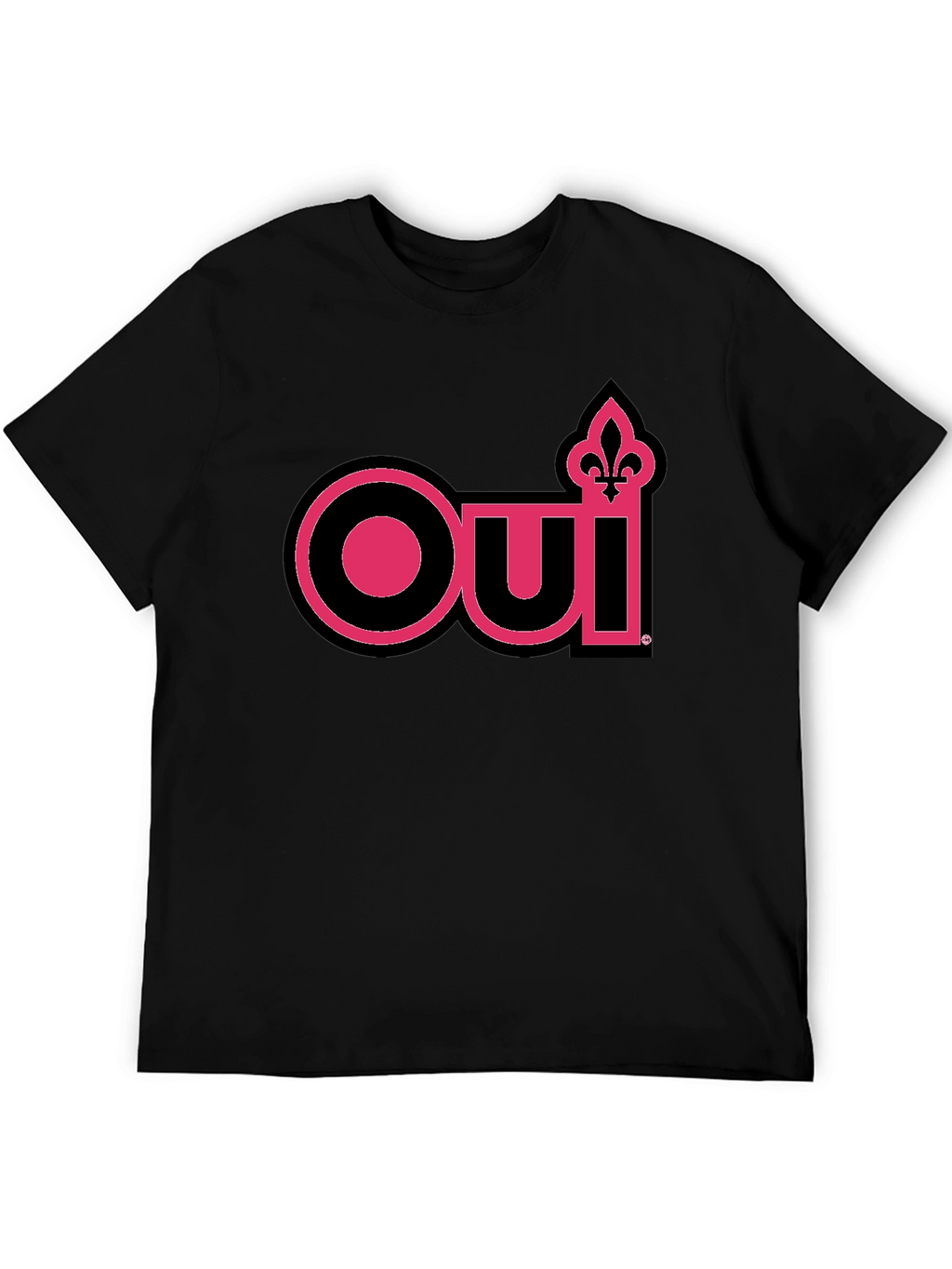 Oui Fleur-de-Lis Graphic Tee - Black