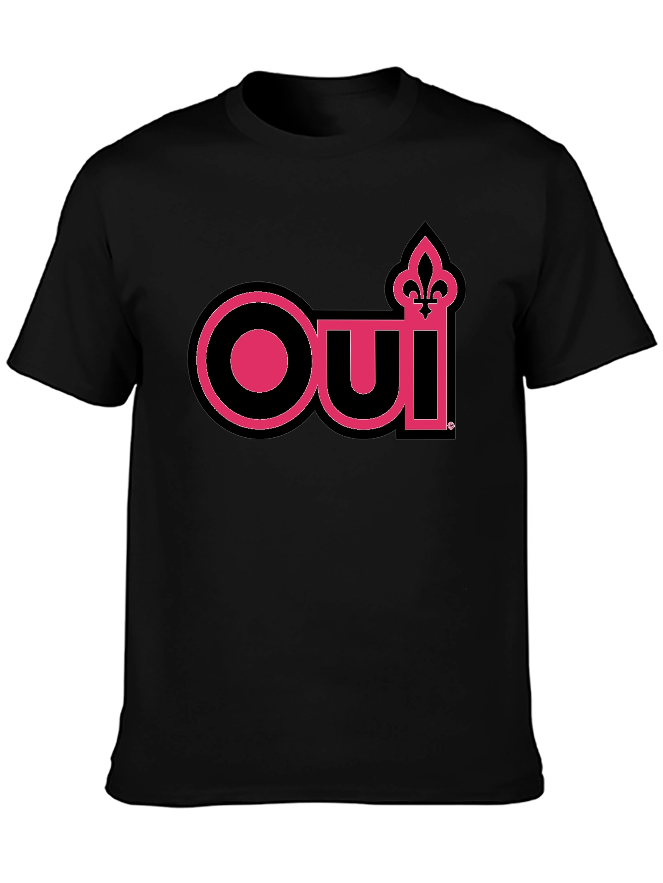 Oui Fleur-de-Lis Graphic Tee - Black