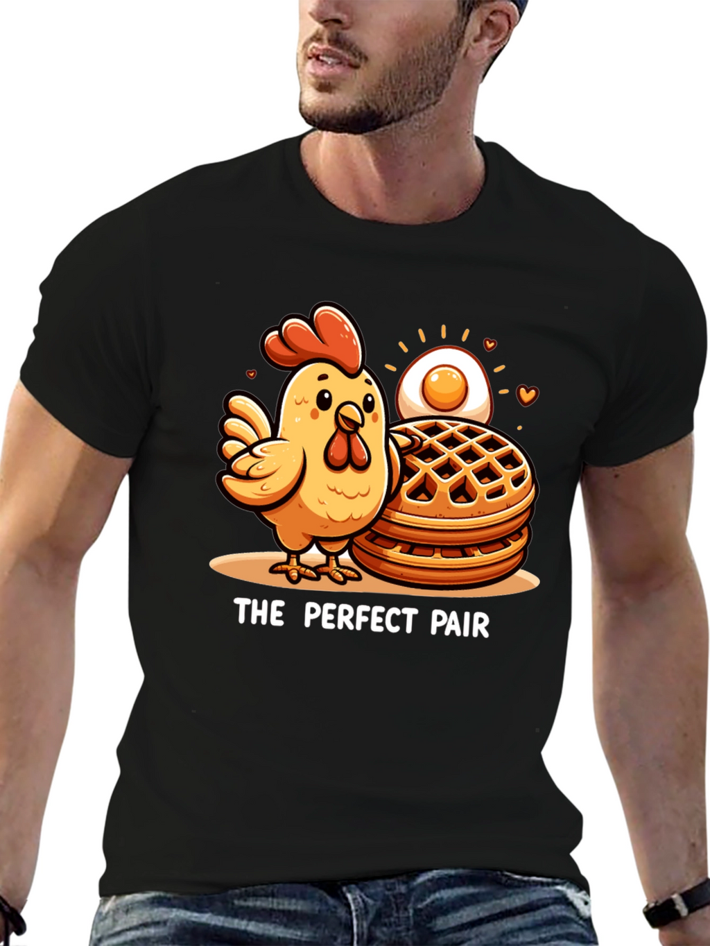 The Perfect Pair Chicken & Waffles Graphic Tee
