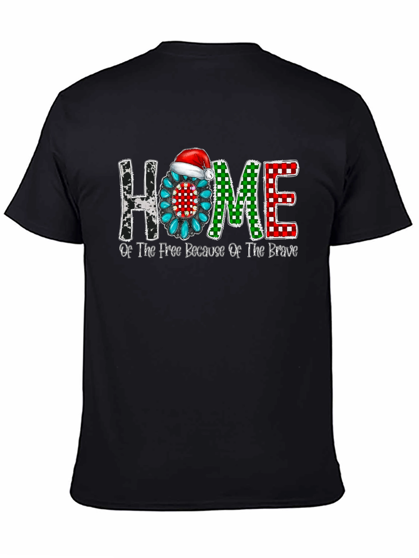HOME Patriotic T-Shirt - Of The Free Because Of The Brave