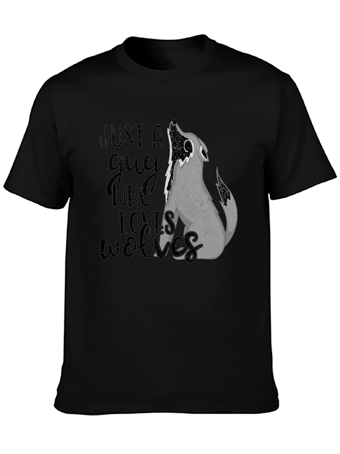Just A Guy Who Loves Wolves T-Shirt