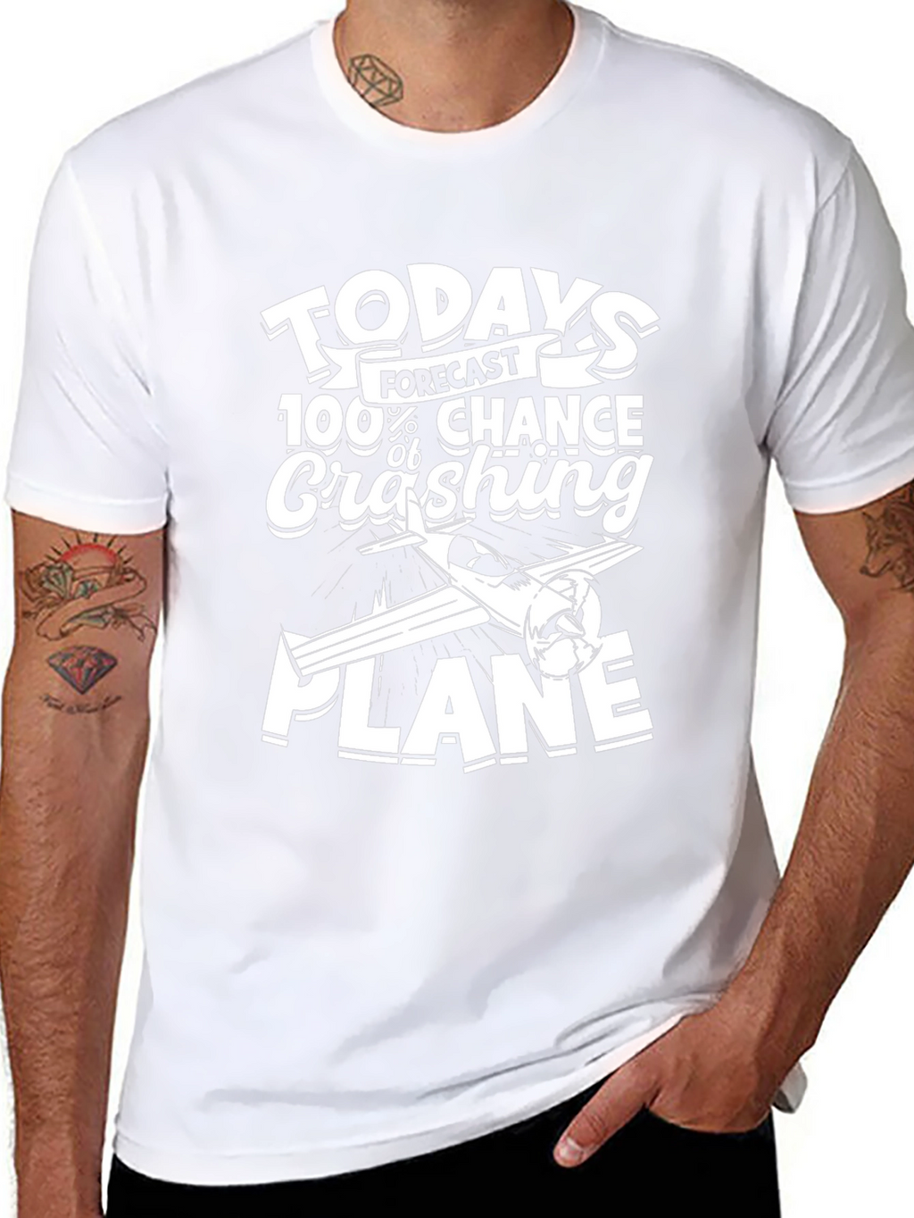 Funny Pilot Crashing Plane T-Shirt