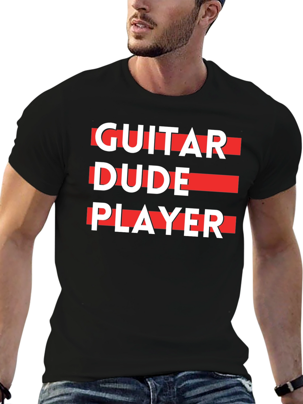 Guitar Dude Player Graphic T-Shirt