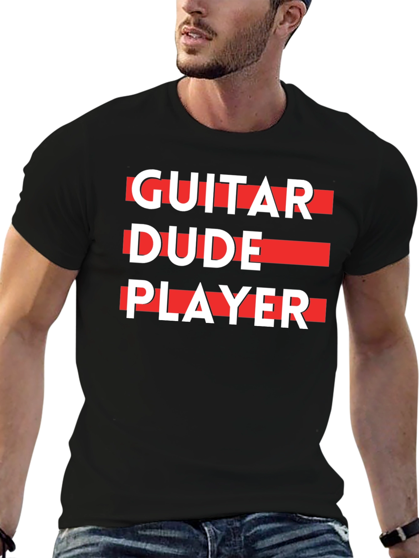 Guitar Dude Player Graphic T-Shirt