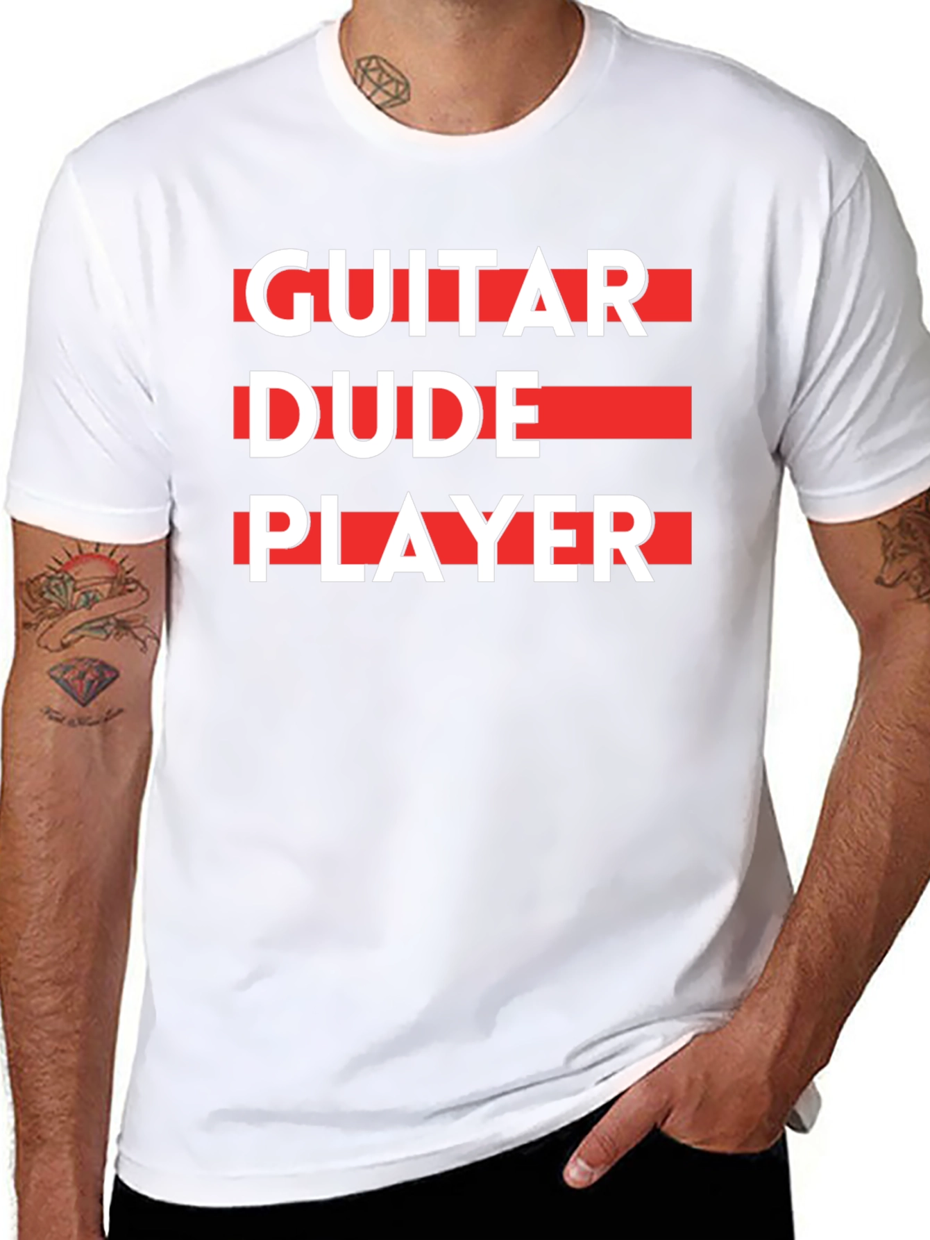 Guitar Dude Player Graphic T-Shirt
