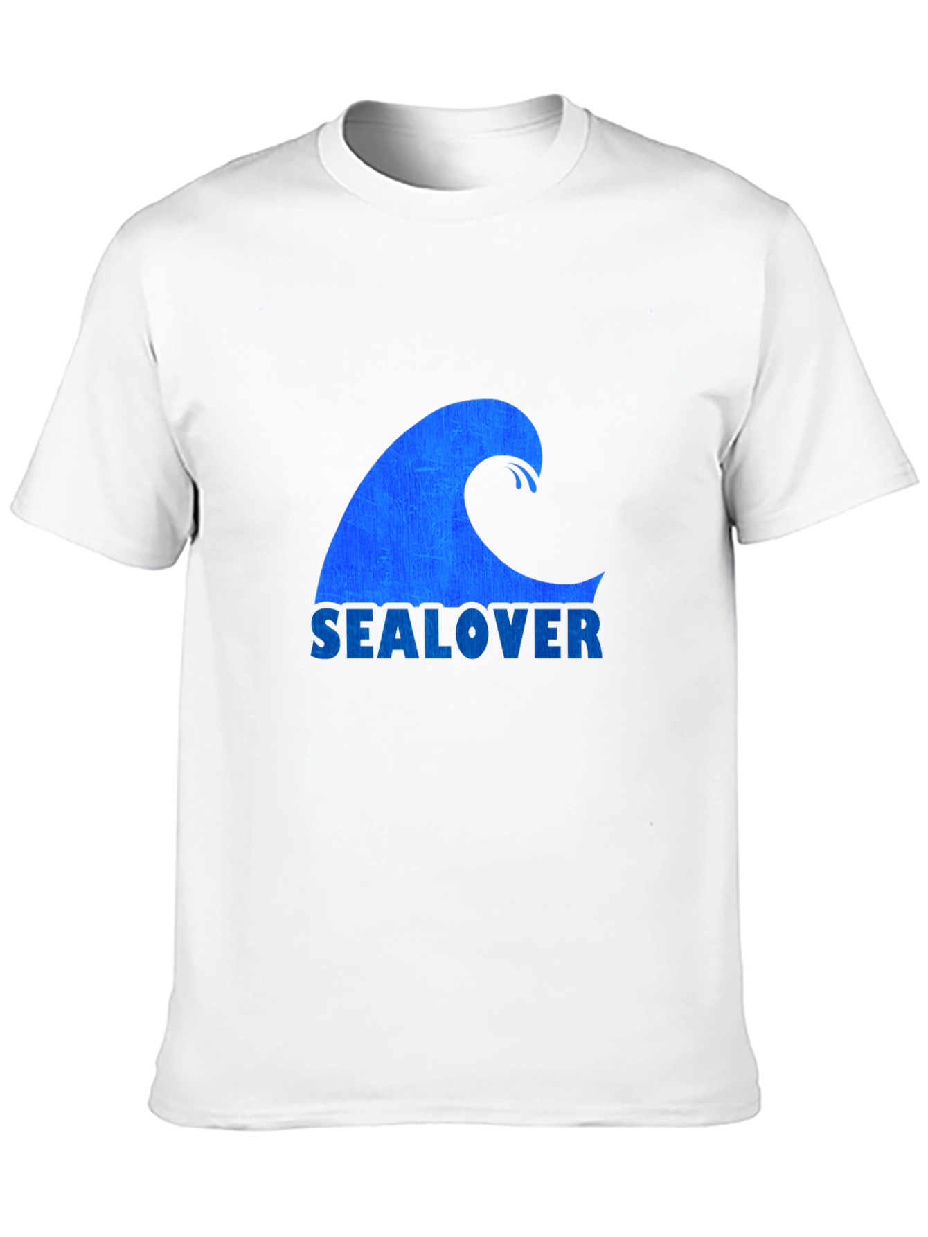Sea Lover Wave Graphic Tee - Black Casual T-Shirt