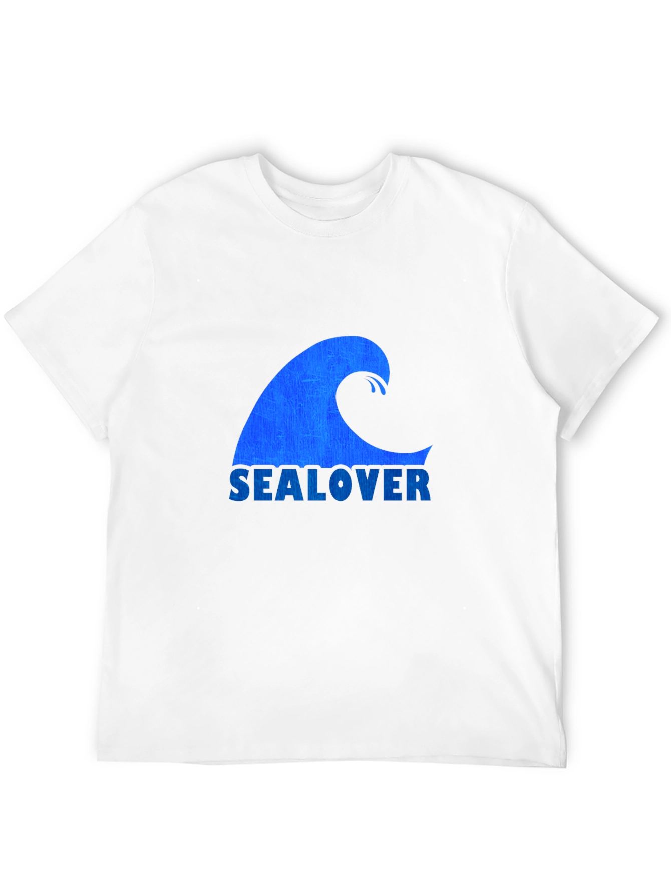 Sea Lover Wave Graphic Tee - Black Casual T-Shirt