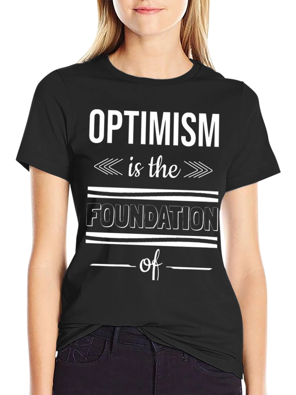 Optimism Foundation Black Graphic T-Shirt